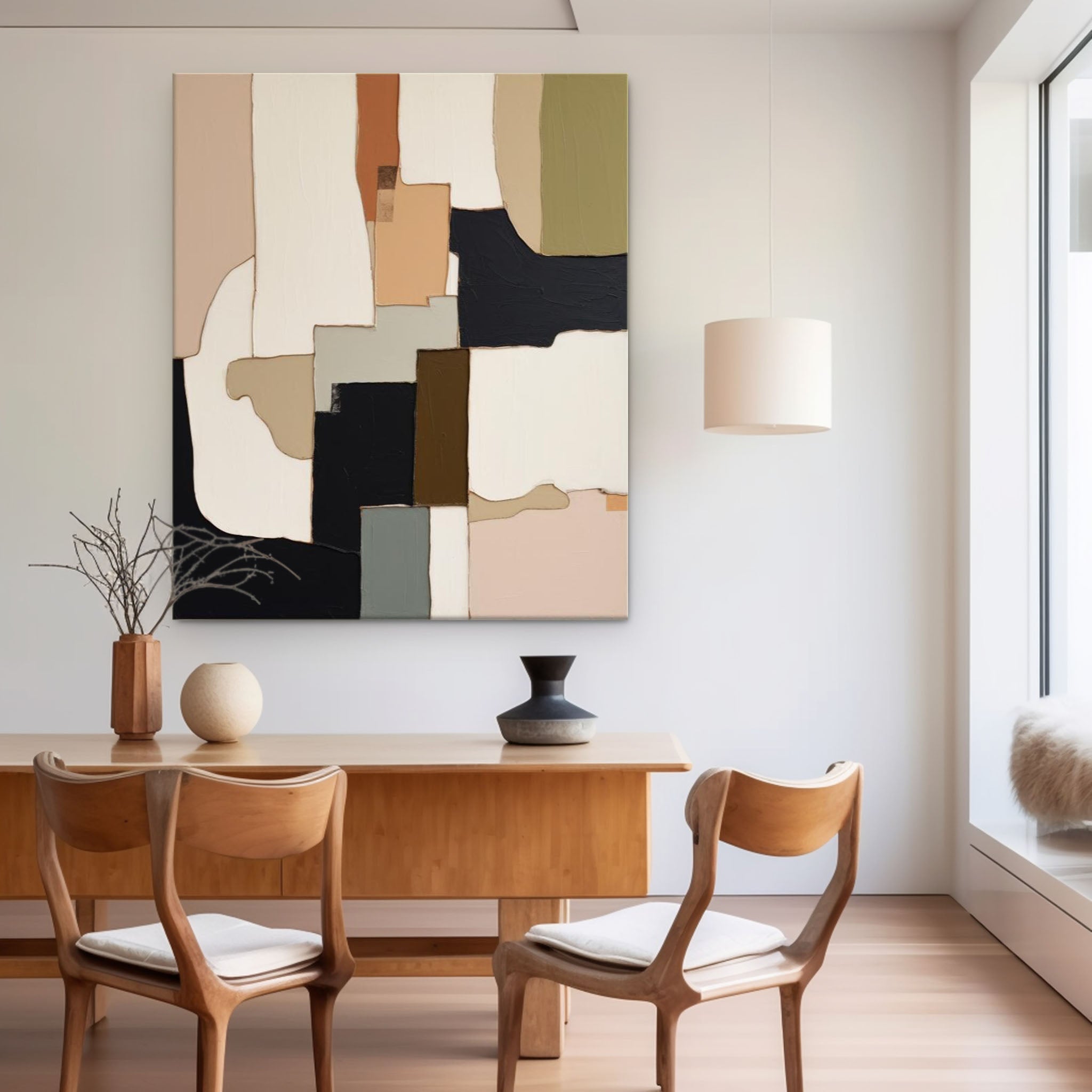 Wall Art Serene Abstract Earthy Decor