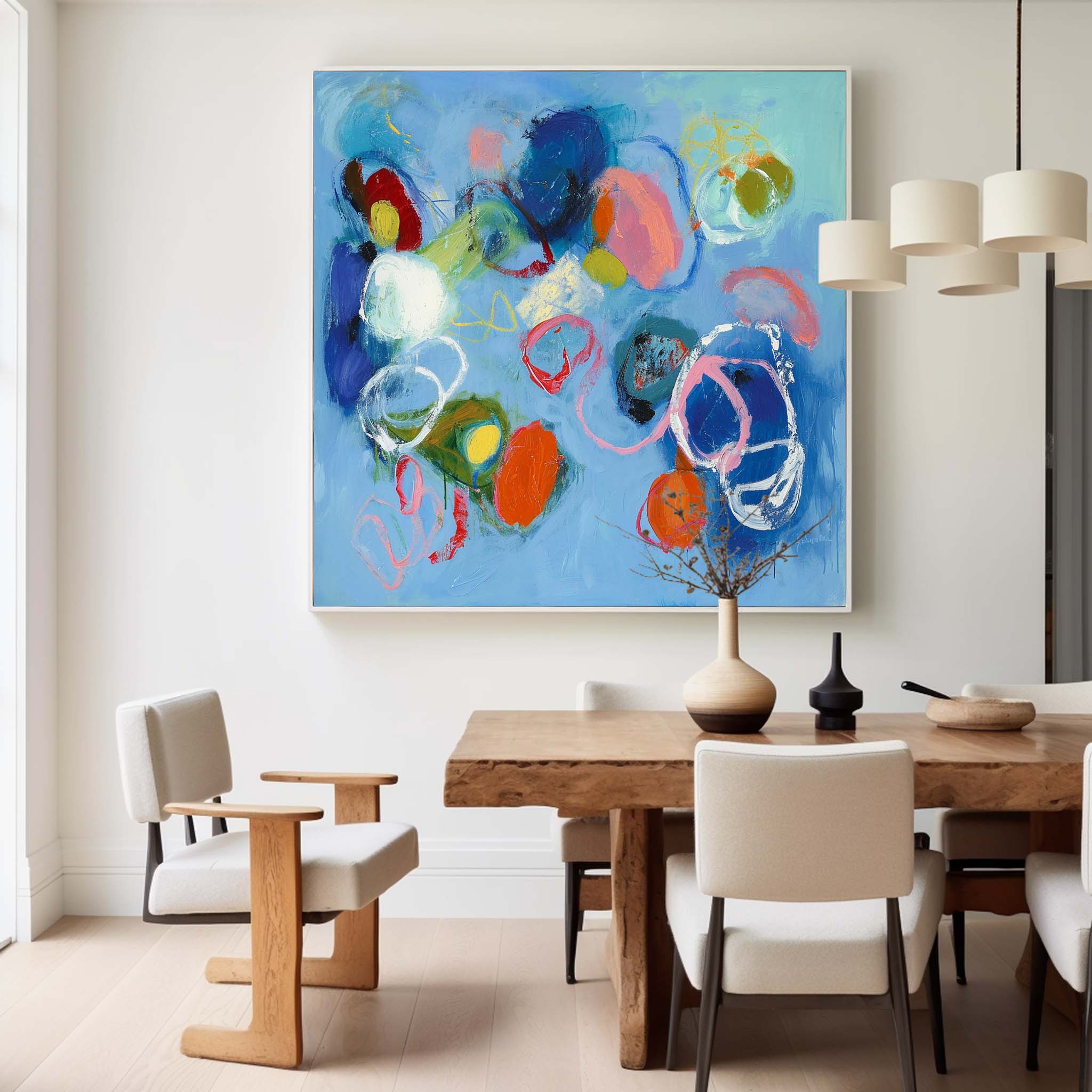 Wall Art Abstract Contemporary Minimalist Color Pop