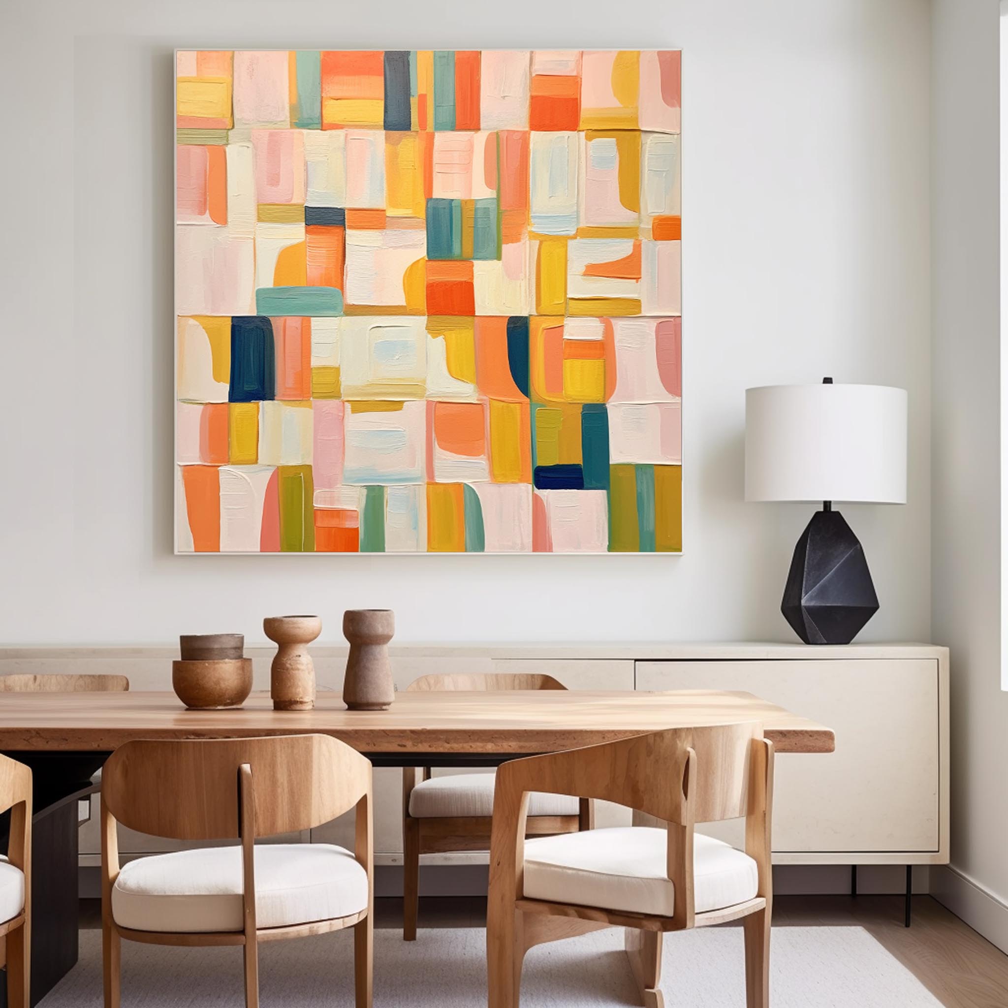 Wall Art Geometric Abstract Vibrant Energetic