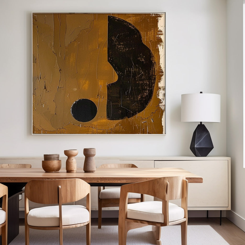 Wall Art Minimalist Geometric Warm Neutral Modern