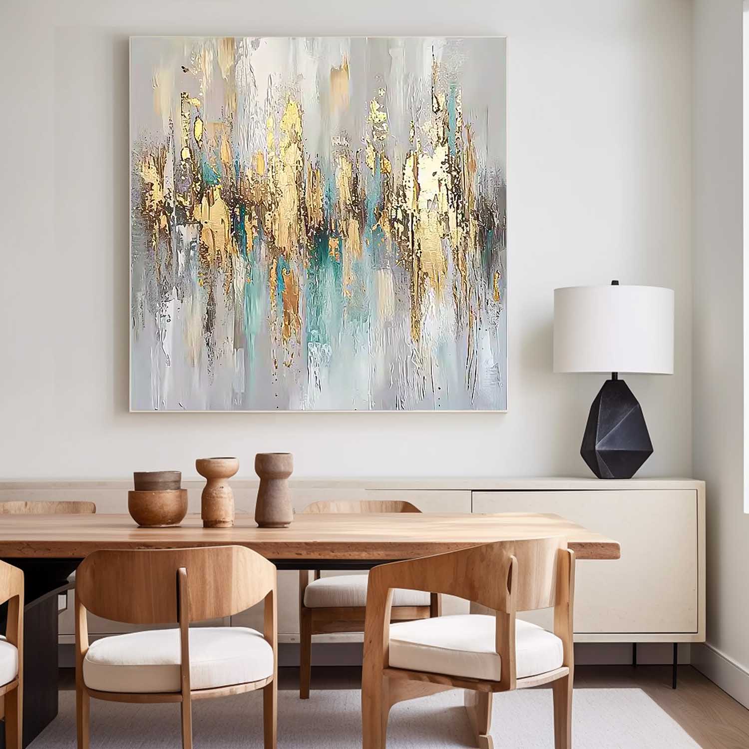 Wall Art Impasto Abstract Modern Painterly Scene