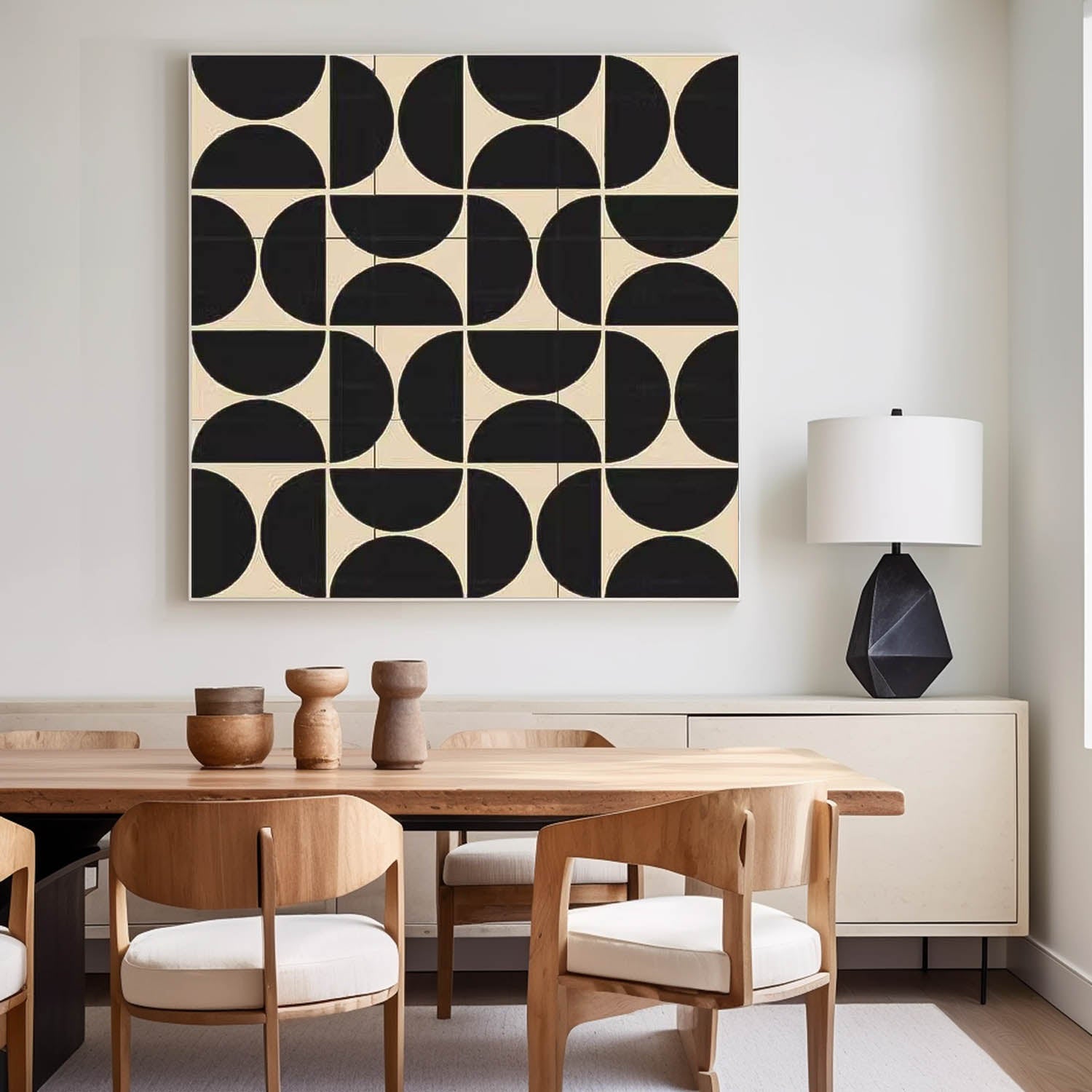 Wall Art Minimalist Geometric Abstract Retro