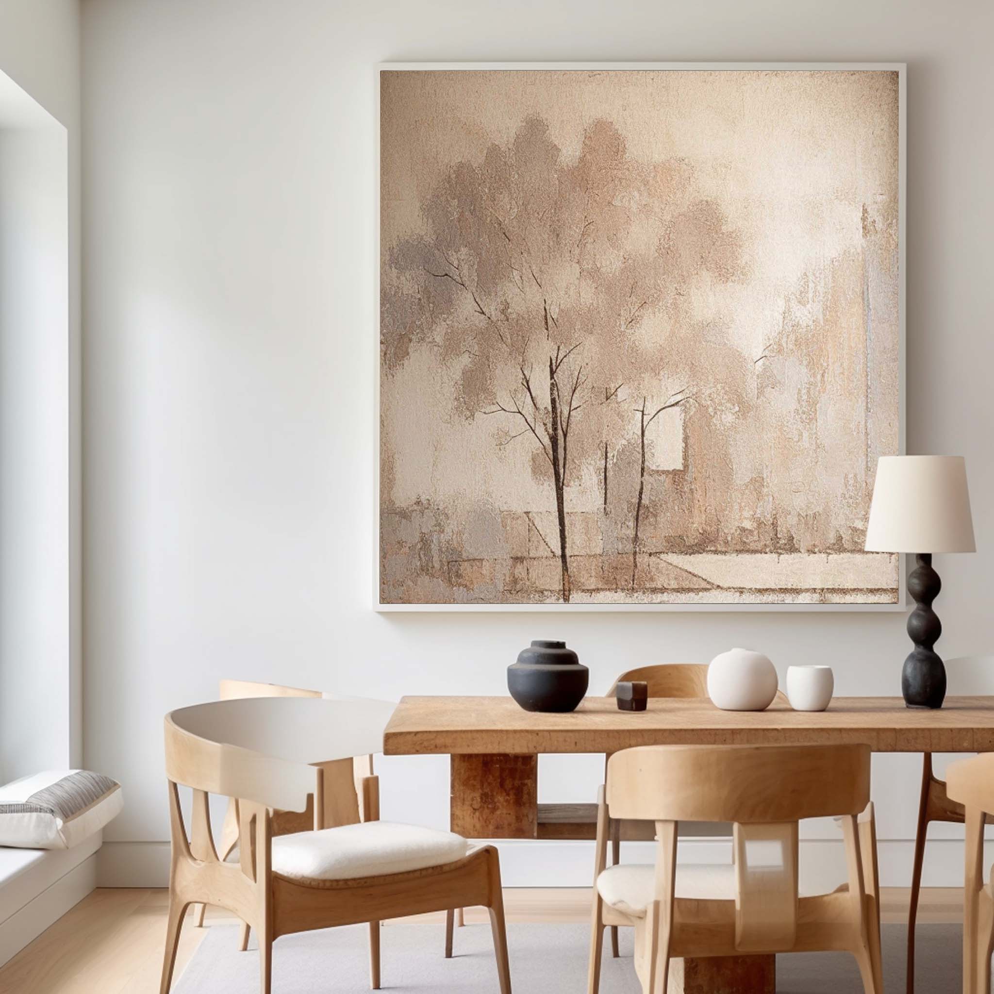 Wall Art Minimalist Botanical Abstract Wabi-Sabi