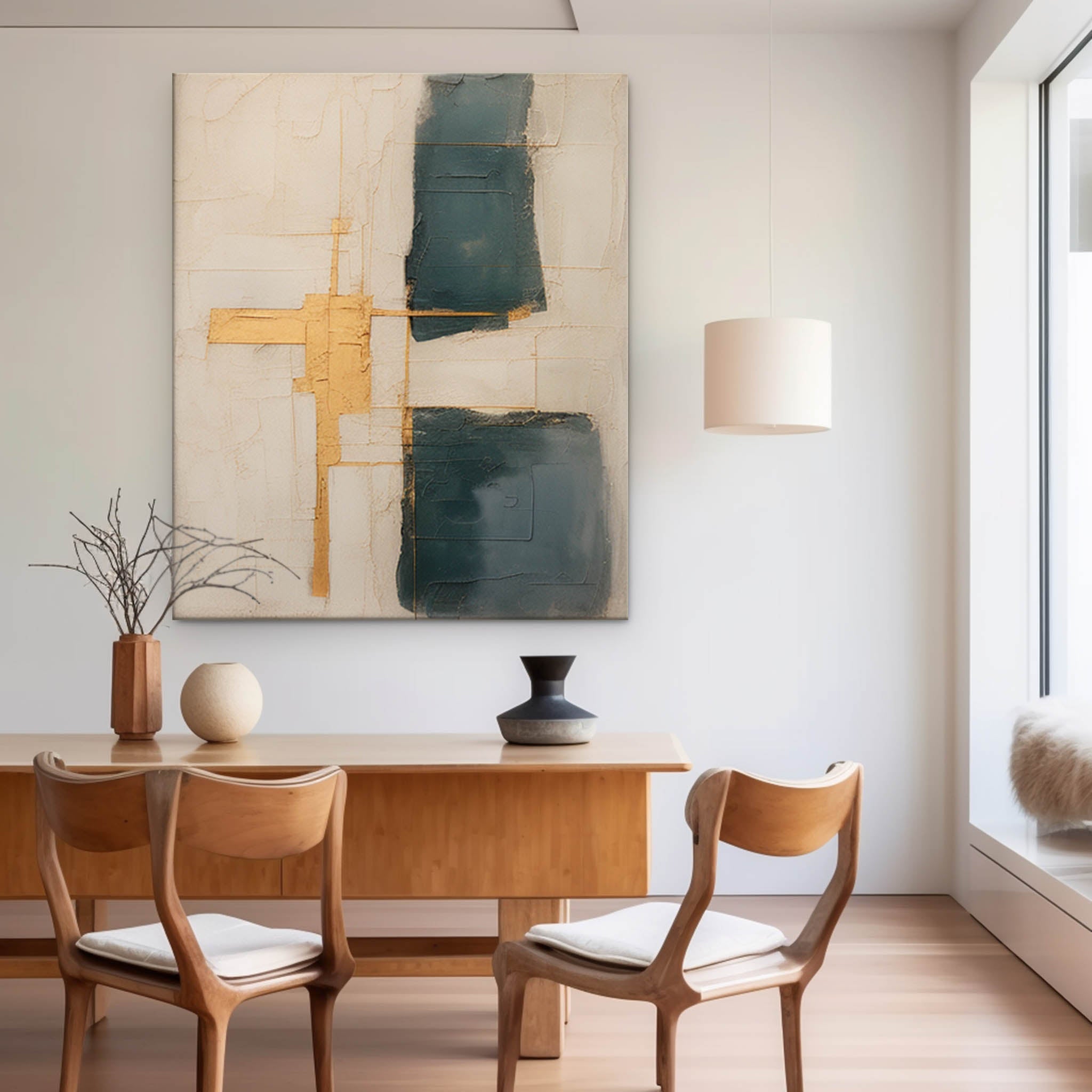 Abstract Canvas Art AB367 - Neutralighting