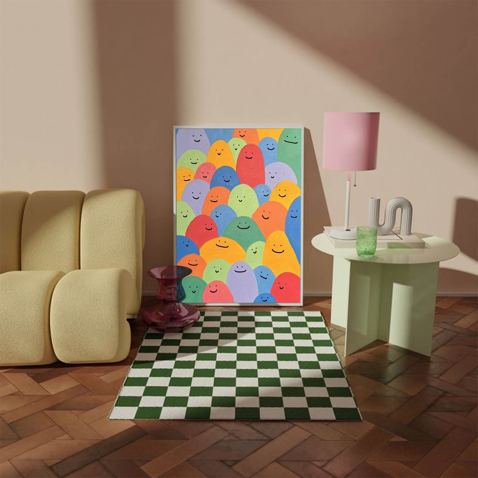 Wall Art Abstract Playful Healing Macaron Cute