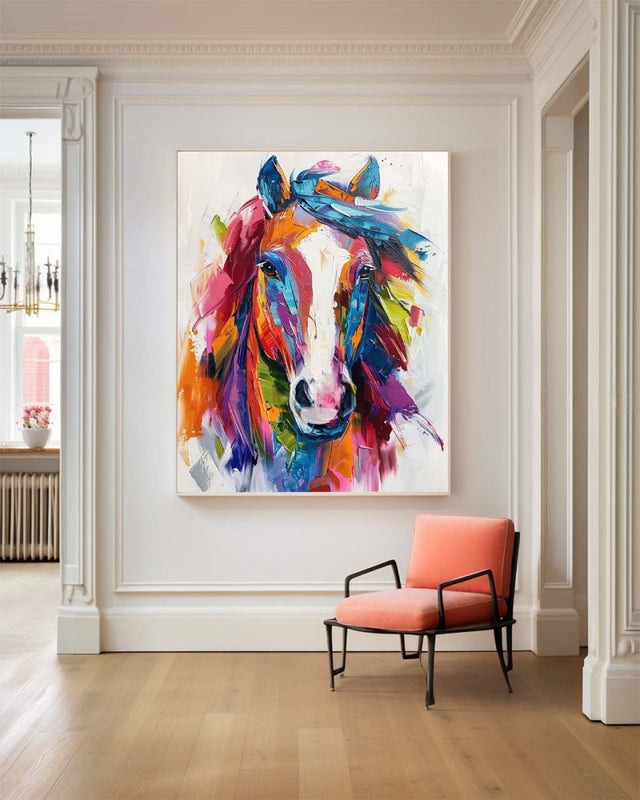 Colorful Horse Painting