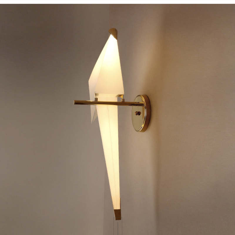 Arisha Wall Lamp Bird Vintage/Art-Deco, Metal/Acrylic, Bedroom - Neutralighting