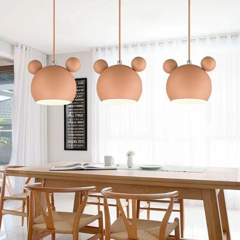 Valentina Mouse Head Pendant Light, 5 Colour - Neutralighting