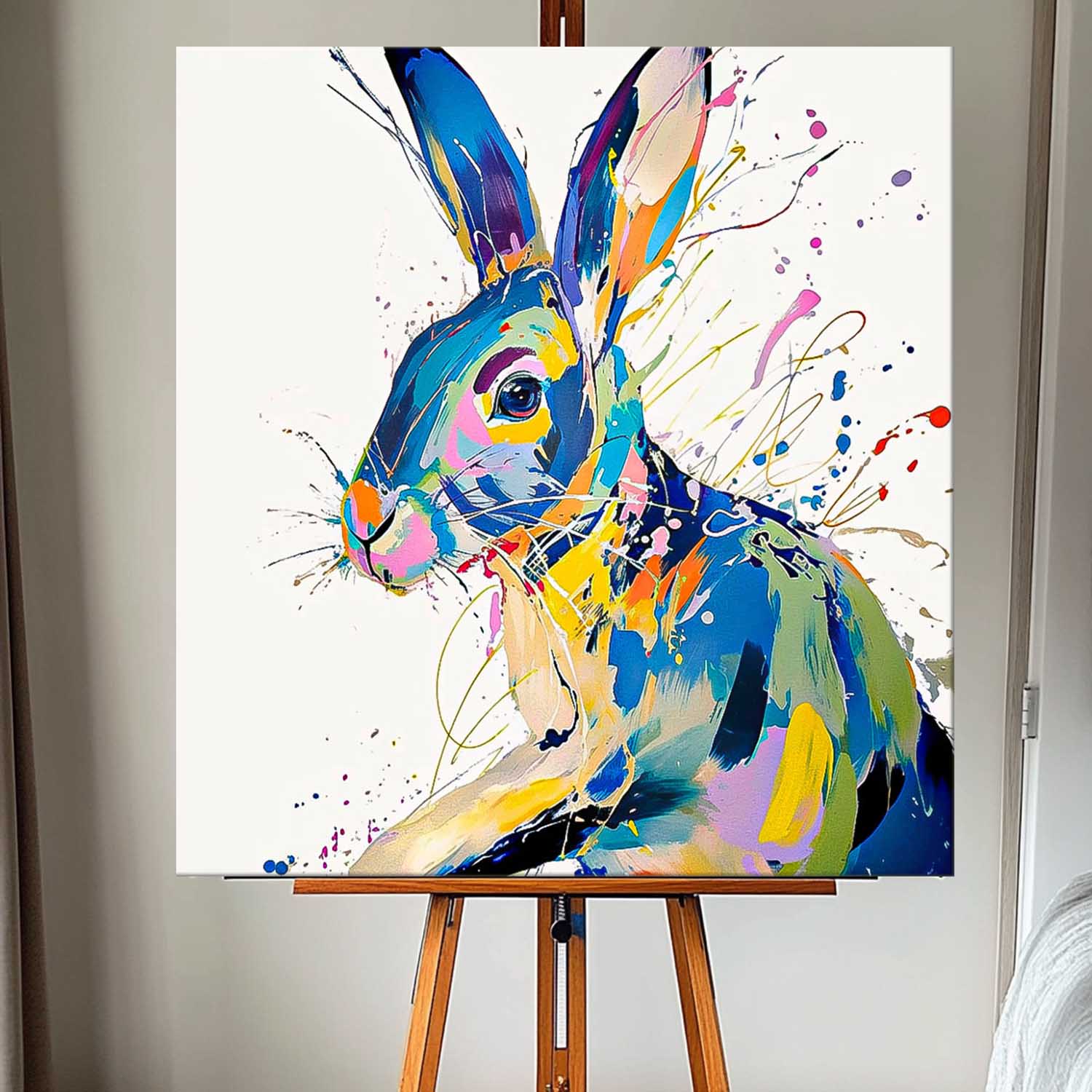 Wall Art Animal Vibrant Playful Cute