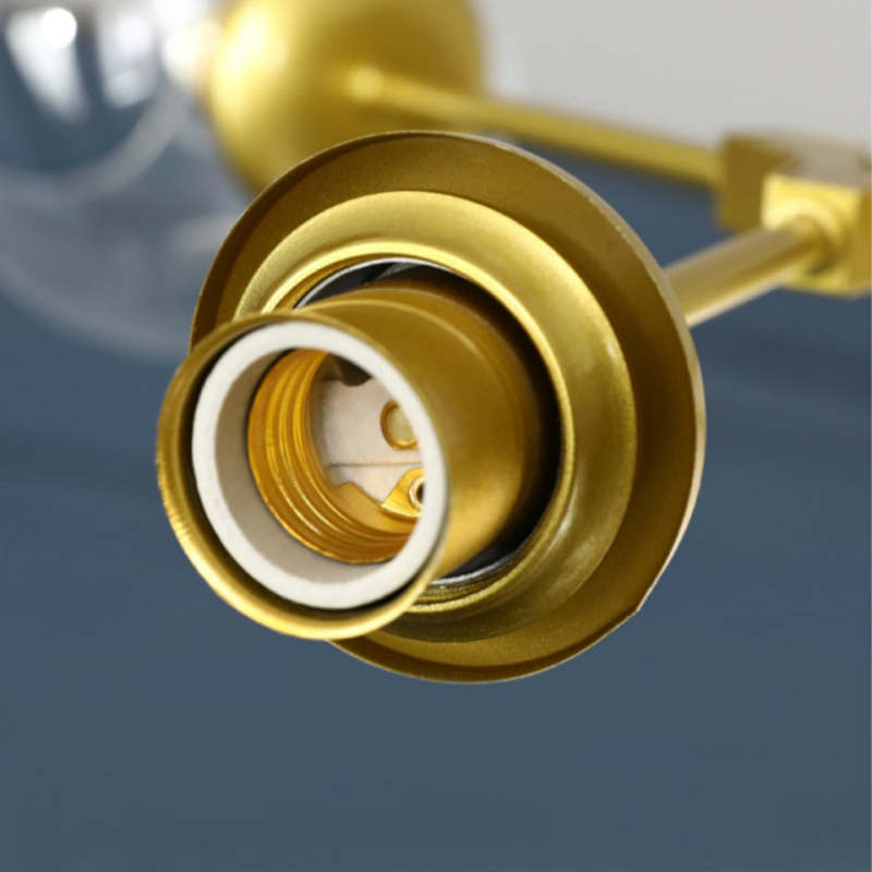 Valentina Modern Bubble Metal Pendant Light, Black/Gold - Neutralighting