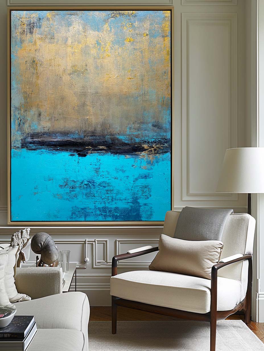 Abstract Sea Scenery Painting