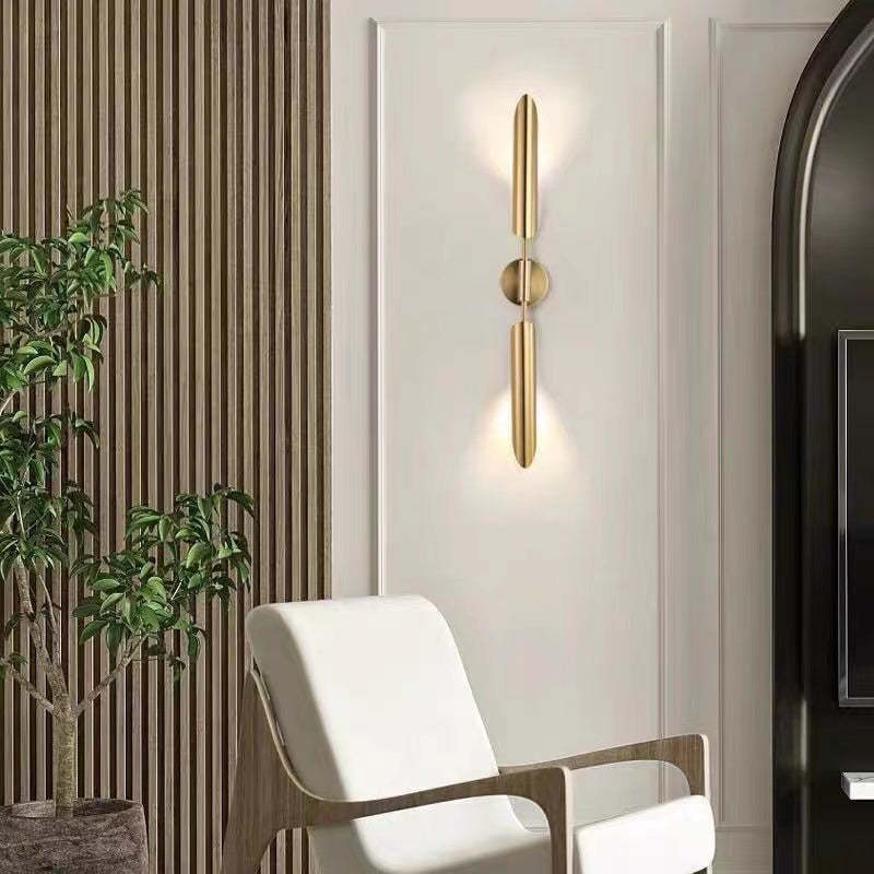 Phira Luxury Double-head Golden Scabbard Wall Lamp - Neutralighting