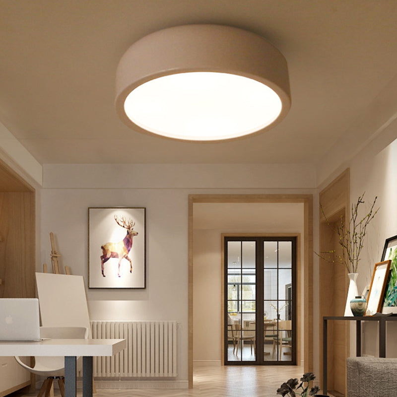 Arisha Modern Dish Shaped Metal Ceiling Light, Black/White - Neutralighting