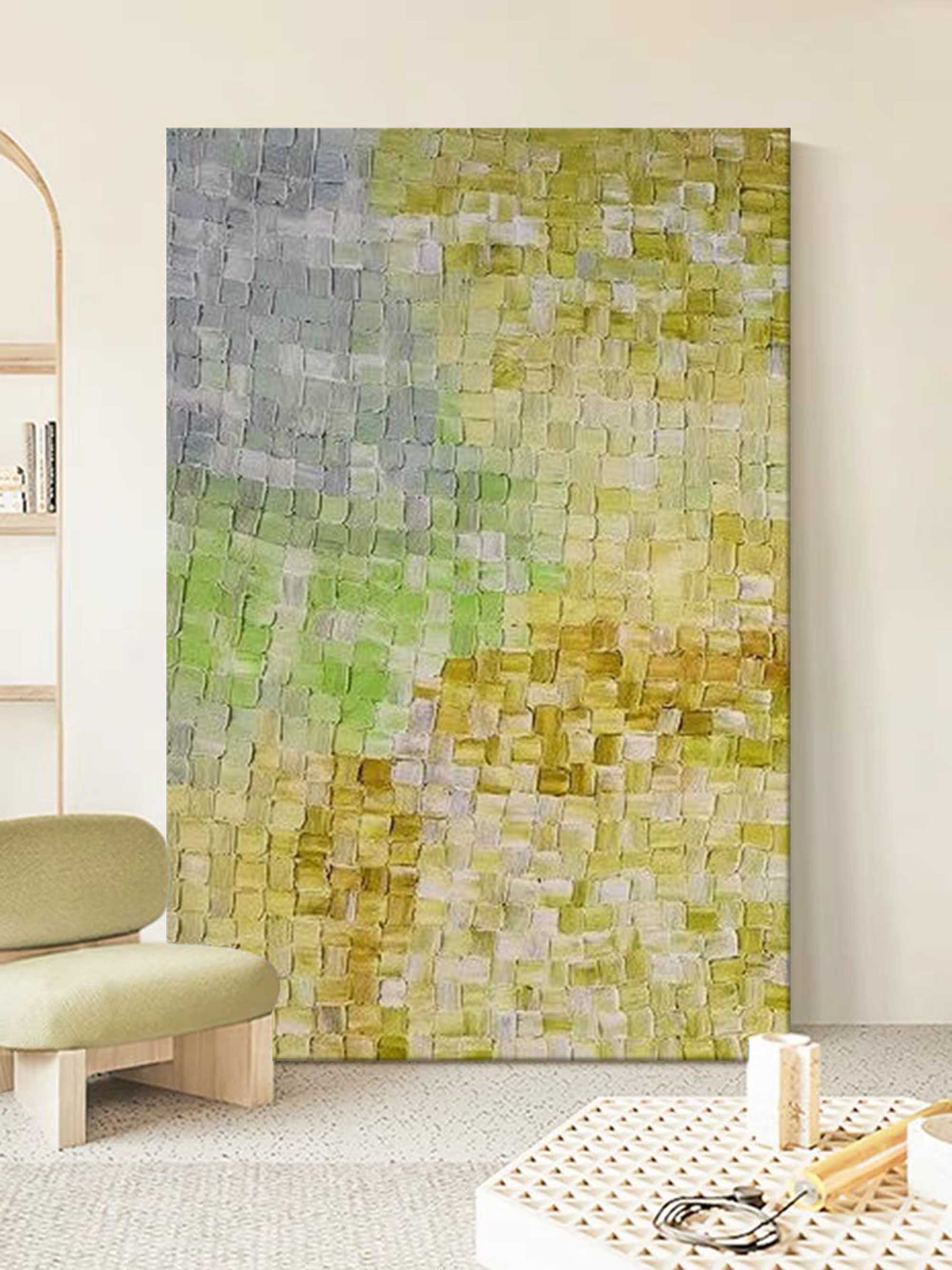 Wall Art Abstract Impasto Elegant Natural