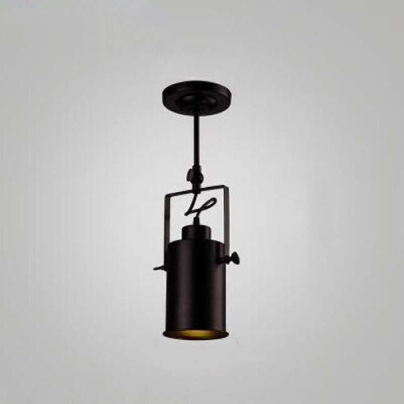 Silva Vintage Adjustable Semi-Flush Mount Ceiling Light, Black - Neutralighting