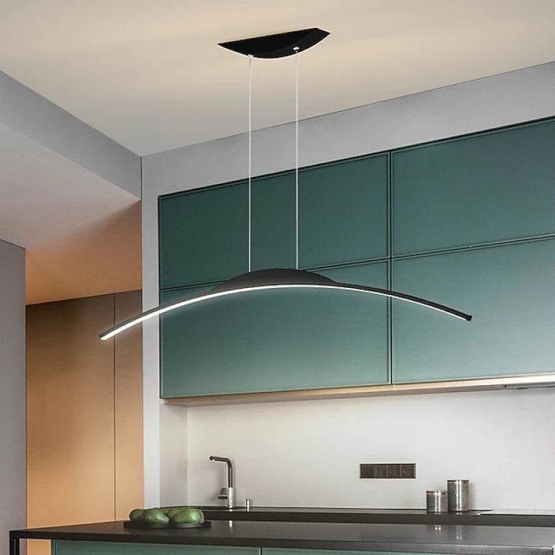 Floa Minimalist Linear Metal Remote Control Pendant Light - Neutralighting