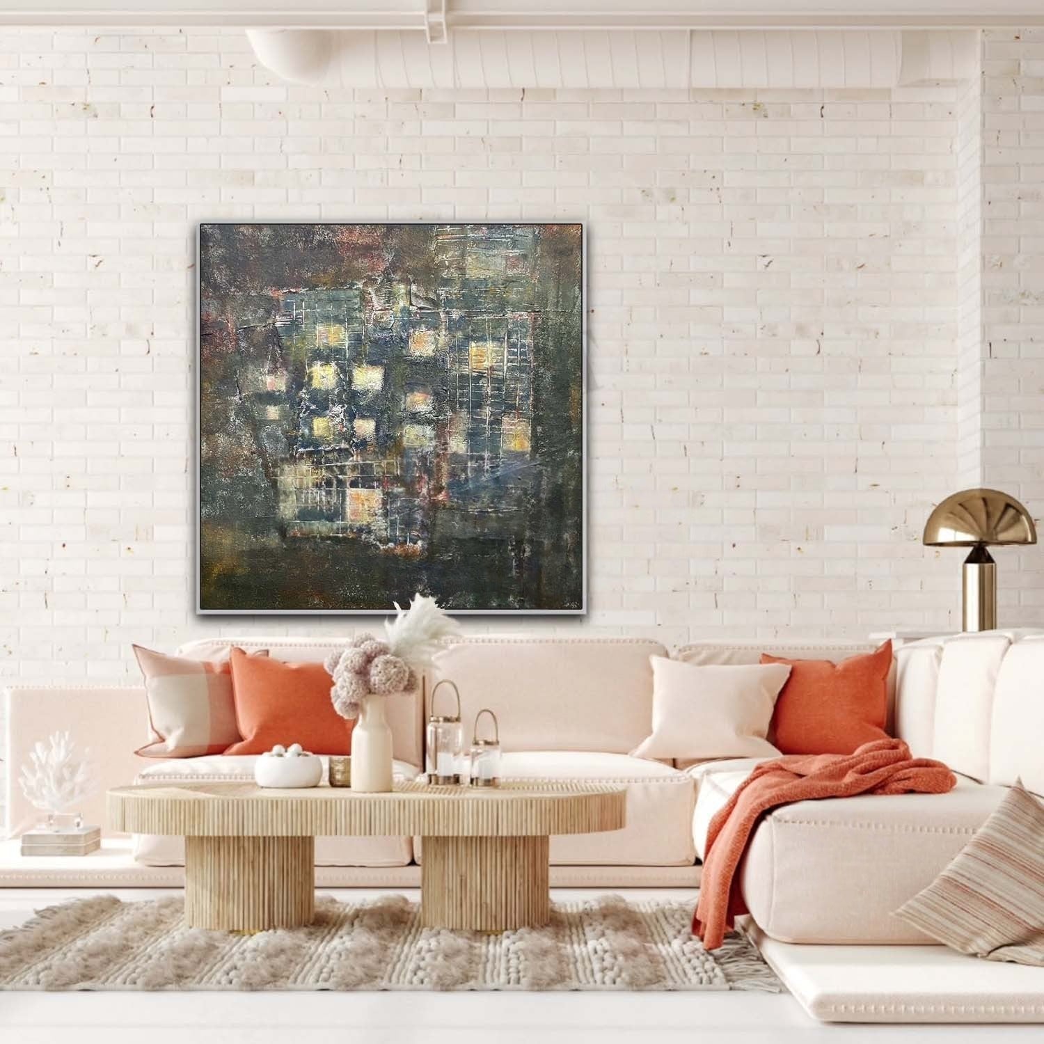 Wall Art Square Abstract Cityscape