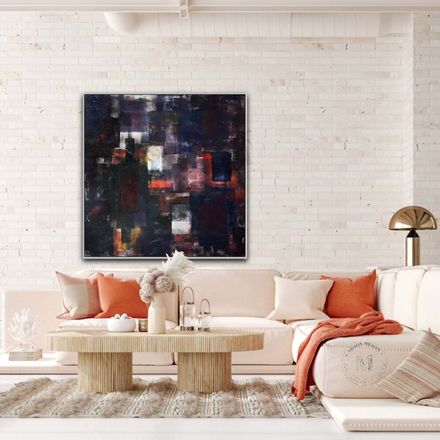 Wall Art Square Abstract Expressionist