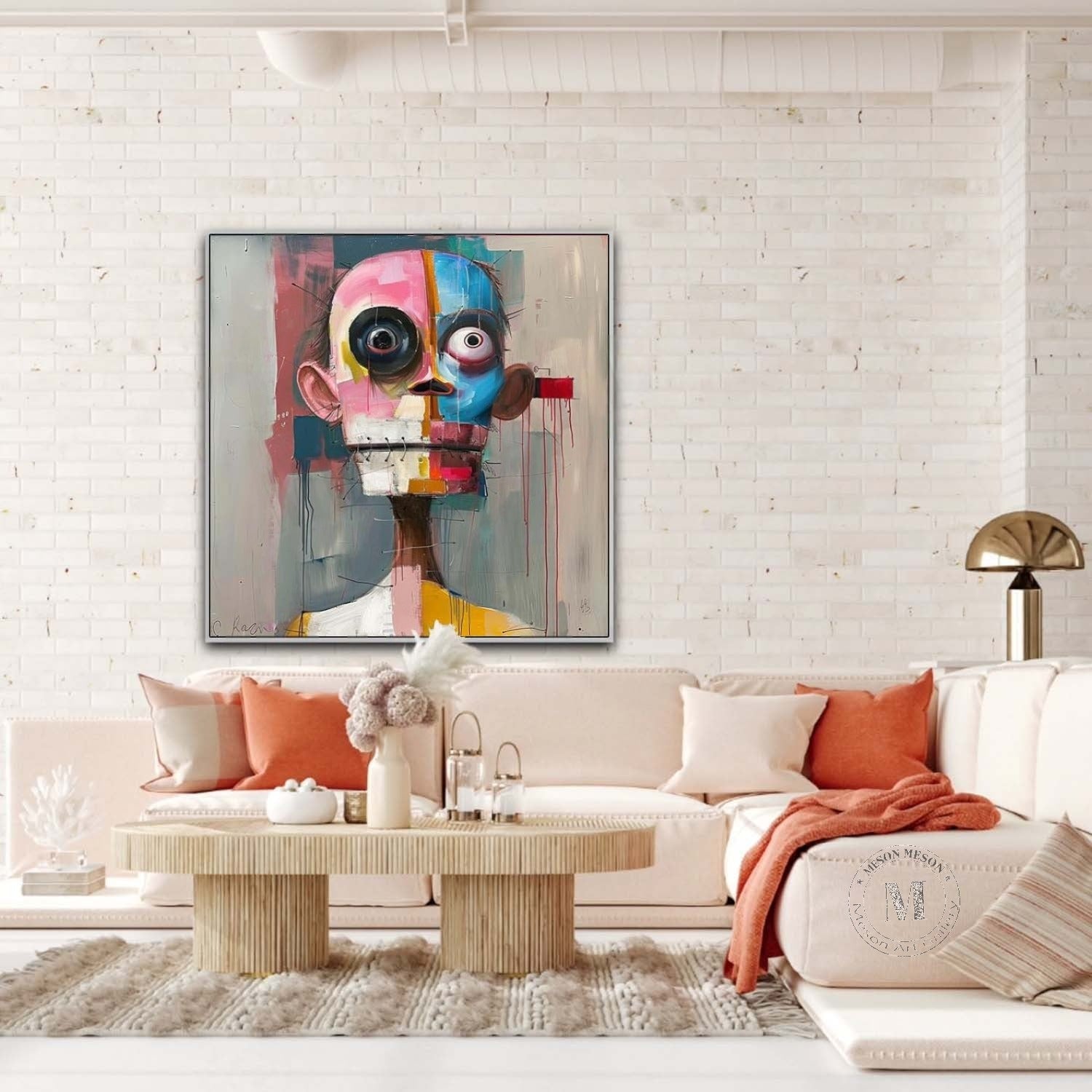 Wall Art Square Expressionist Portrait