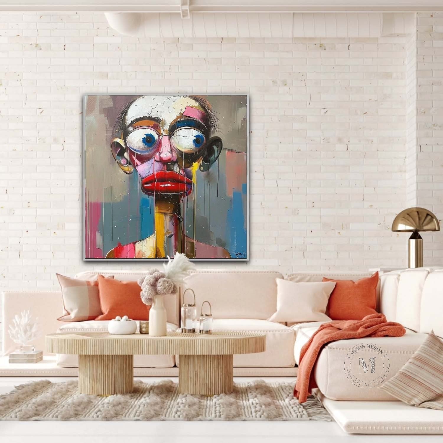 Wall Art Square Abstract Expressionist