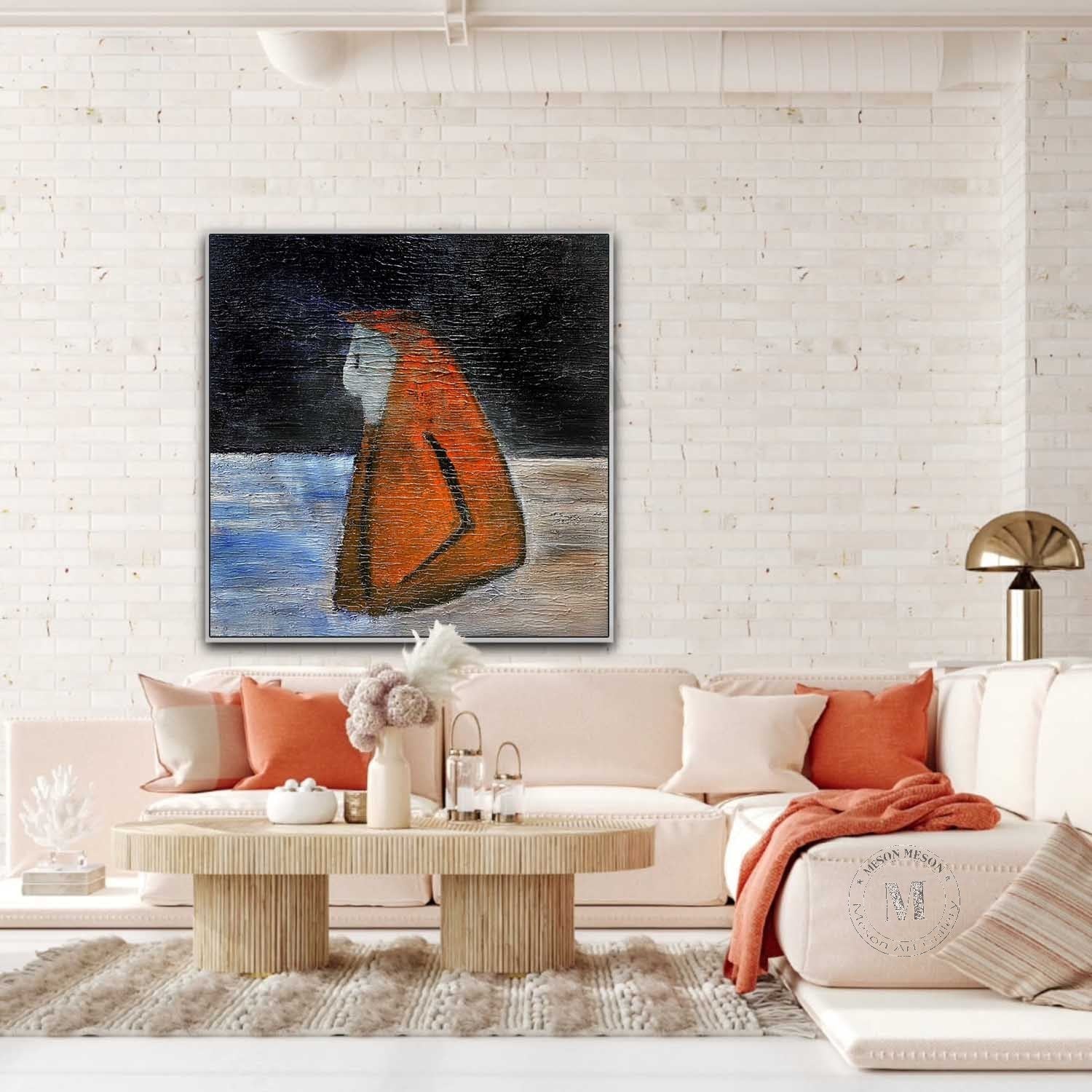 Wall Art Square Minimalist Figure