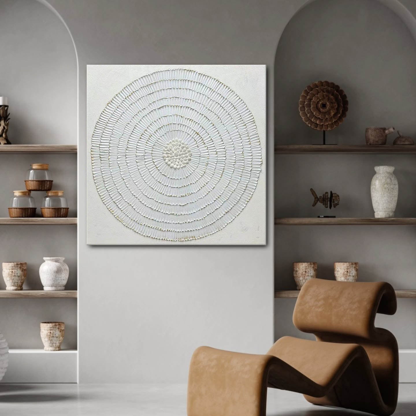 Plaster Art Texture Painting SG362 - Neutralighting