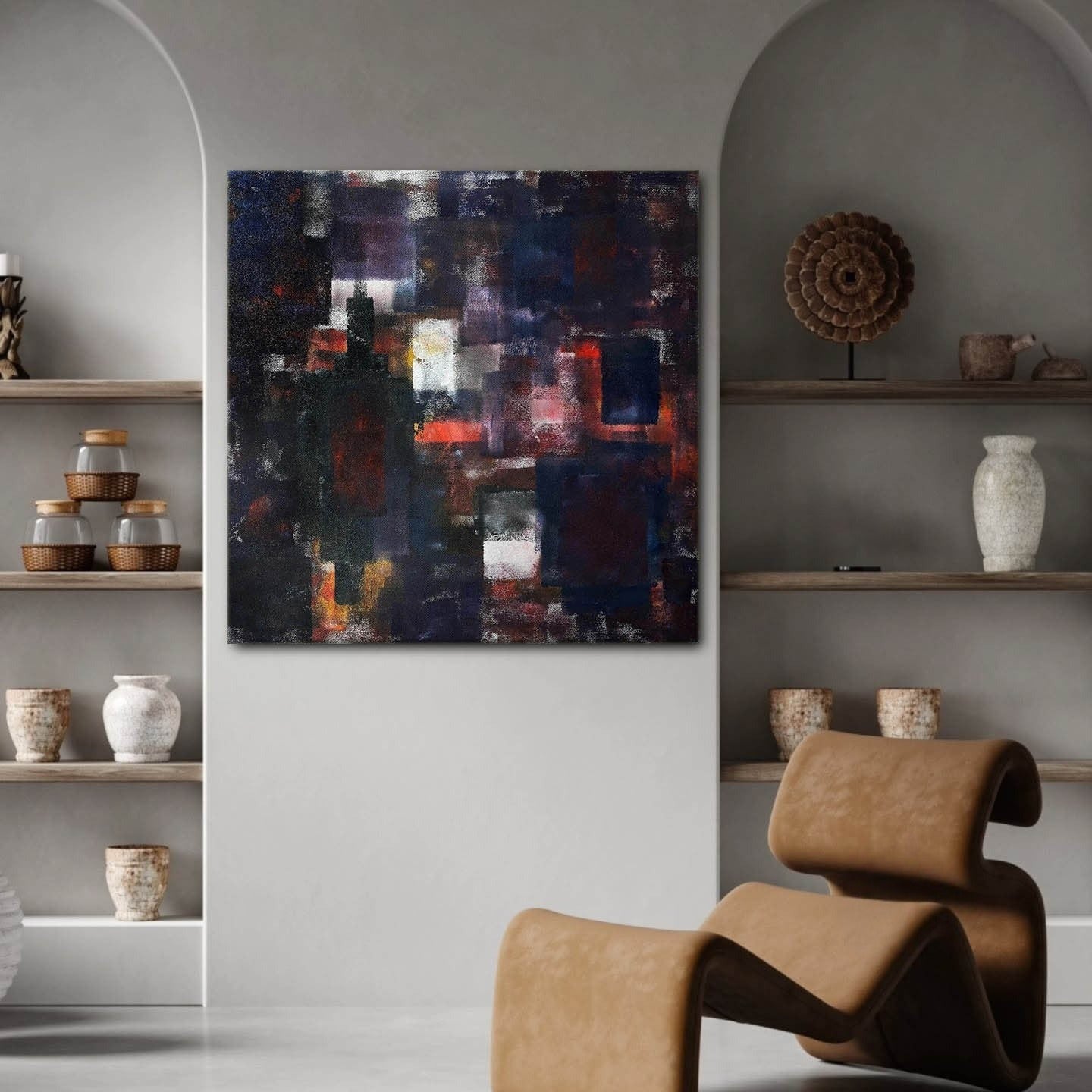 Wall Art Square Abstract Expressionist