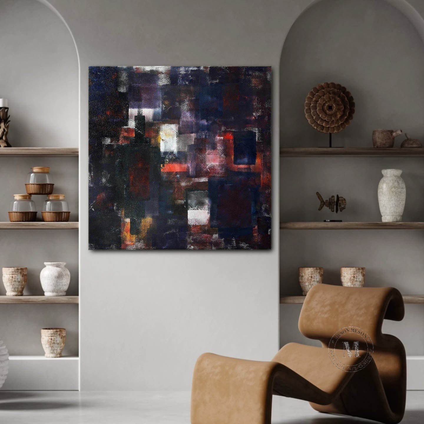 Wall Art Square Abstract Expressionist