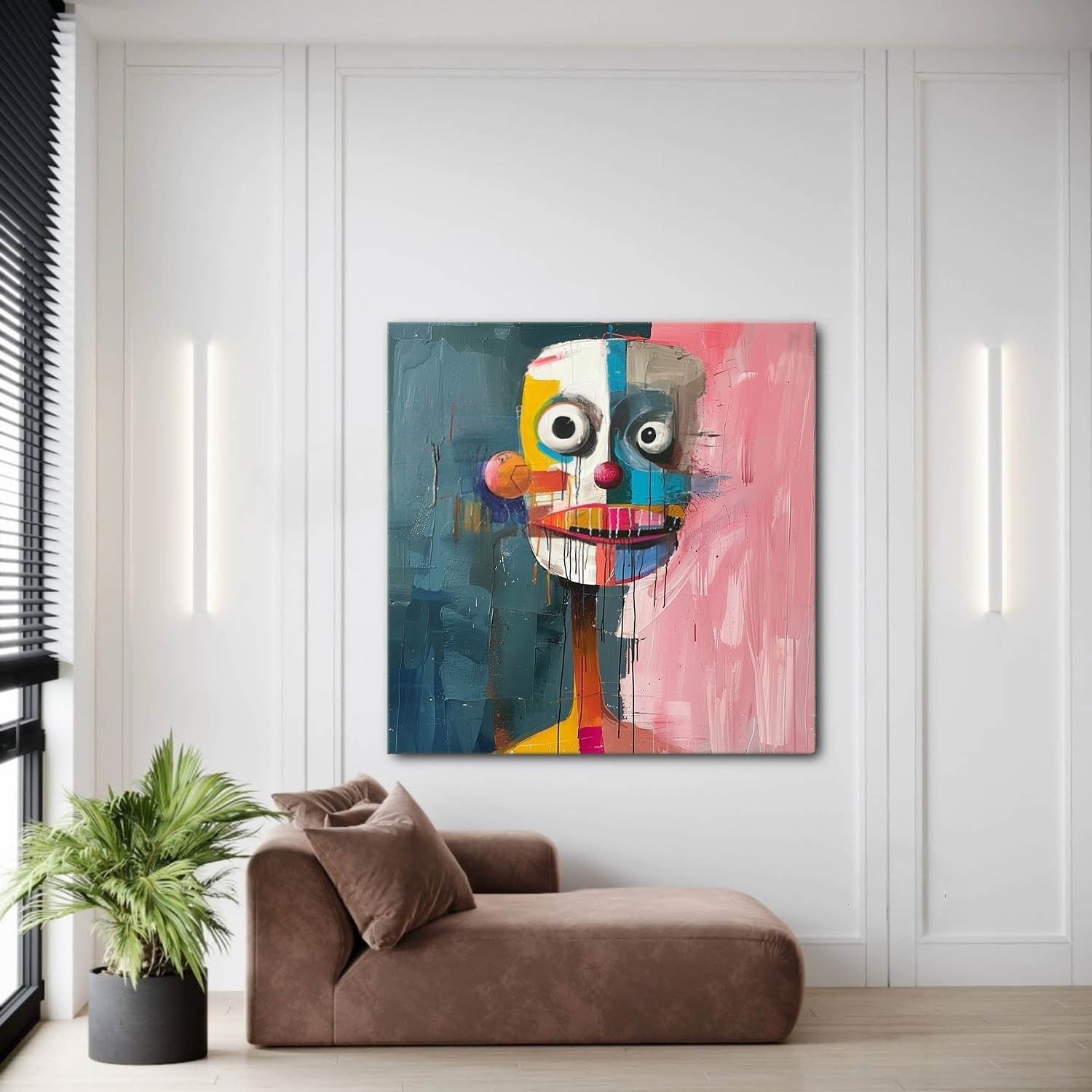 Wall Art Colorful Abstract Portrait