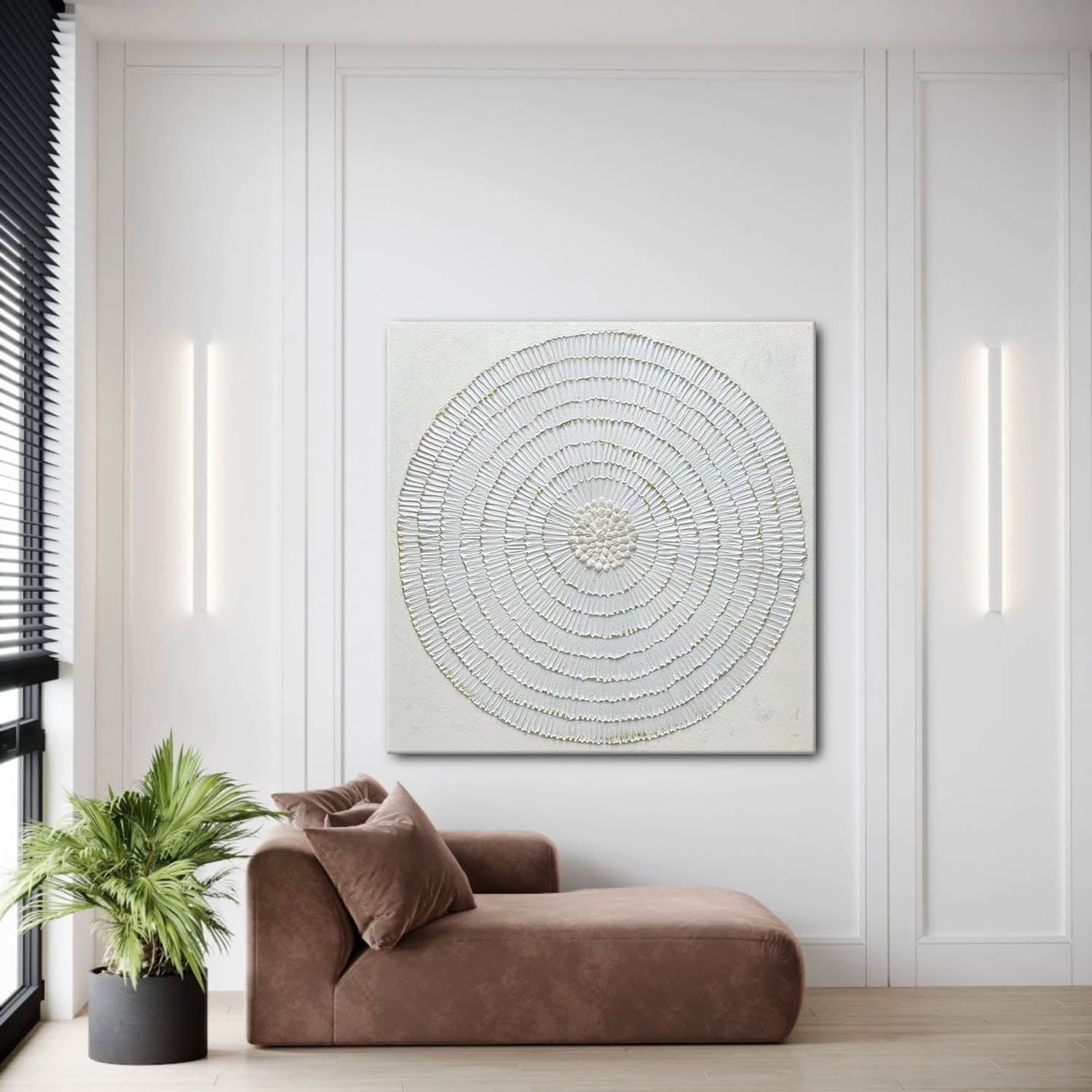 Plaster Art Texture Painting SG362 - Neutralighting