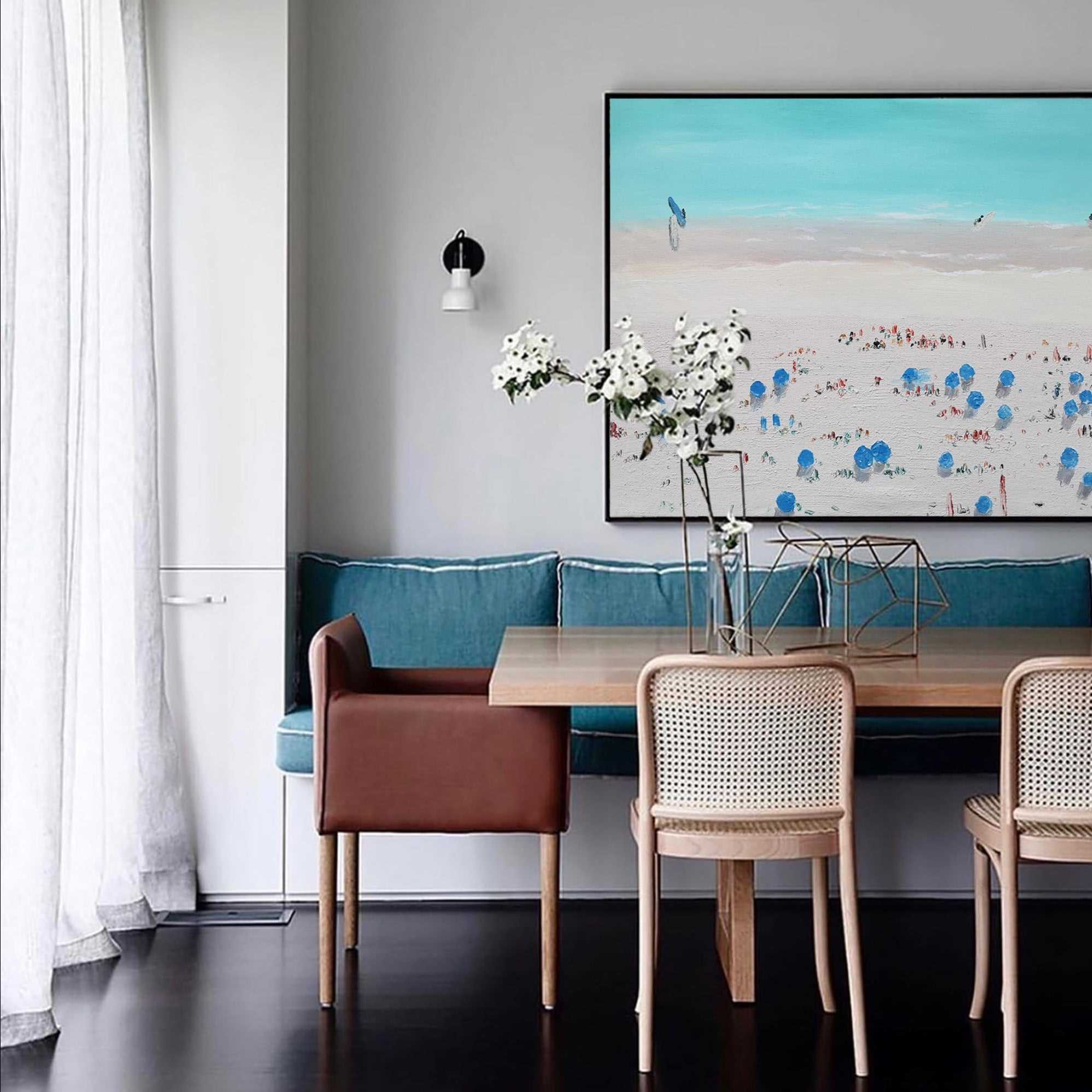 Abstract Coastal Painting ABSH53 - Neutralighting