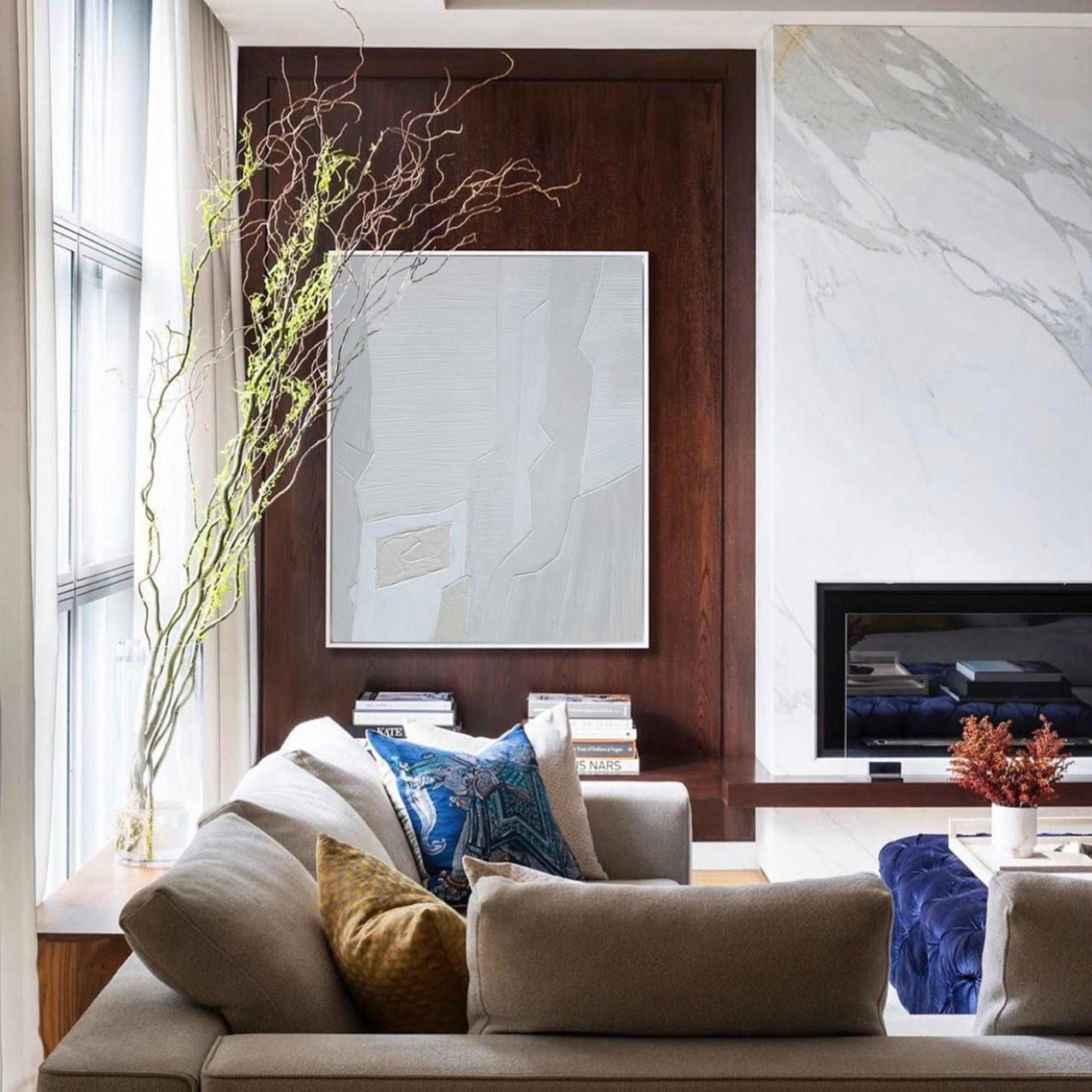 3D Neutral Abstract Painting ABAV223 - Neutralighting