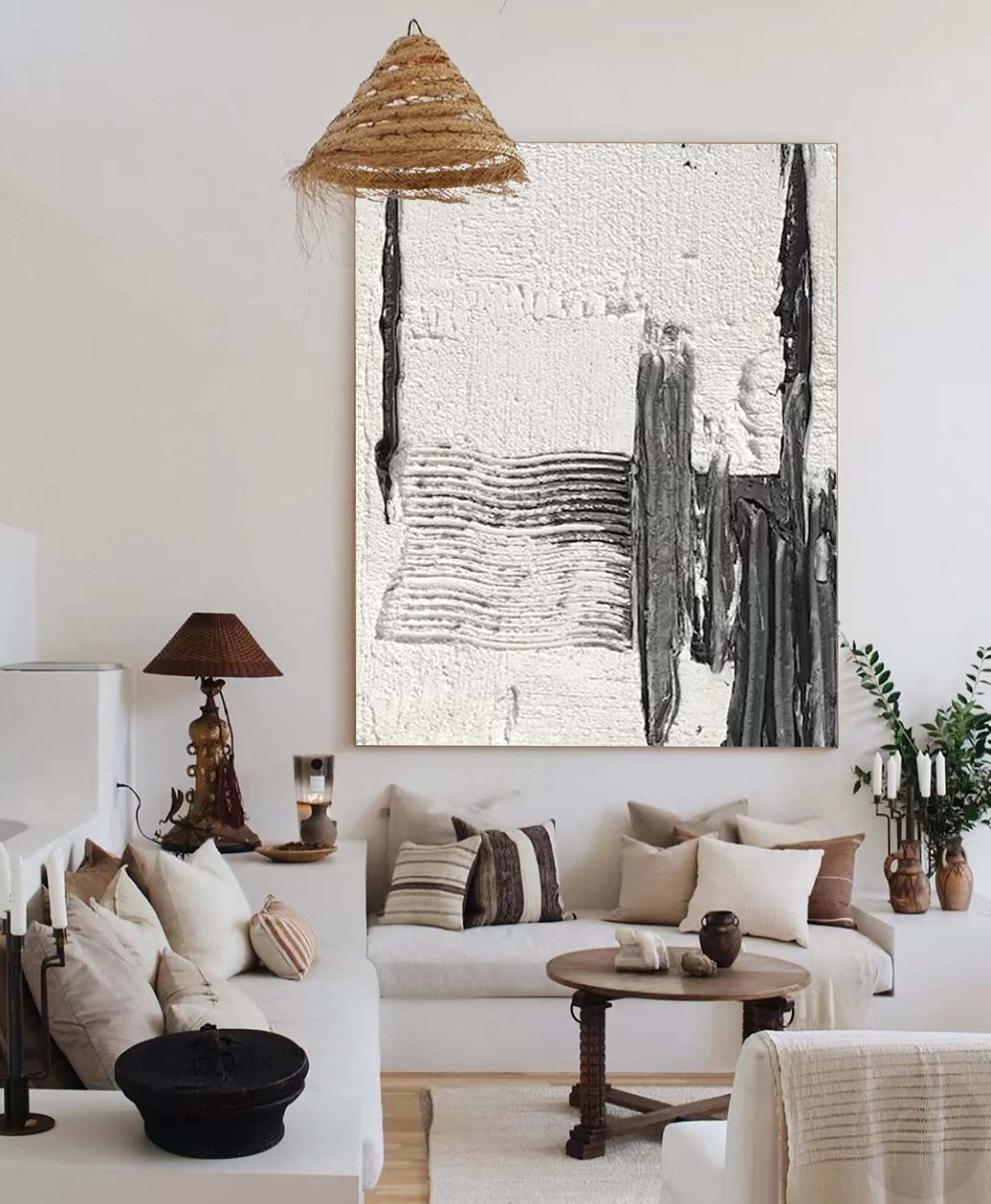 Textured Canvas Art Minimalist Painting
