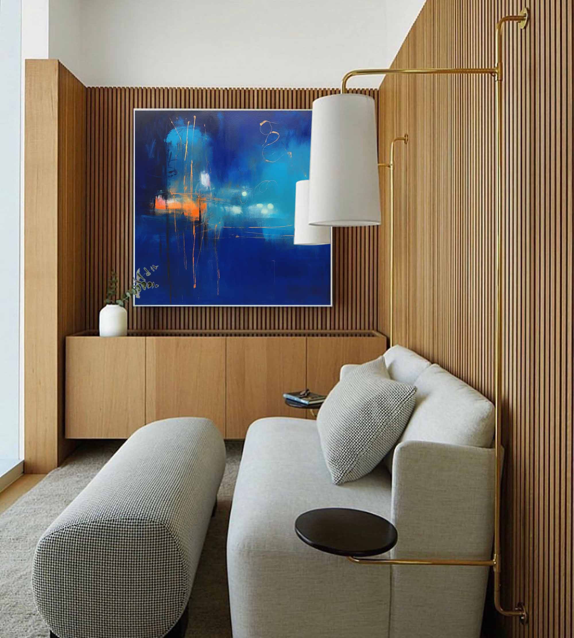 Abstract Canvas Art AB209 - Neutralighting