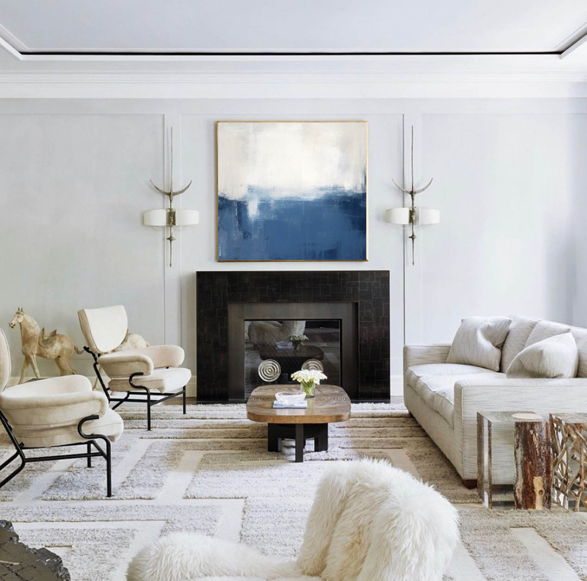 Wall Art Abstract Modern Serene Calm