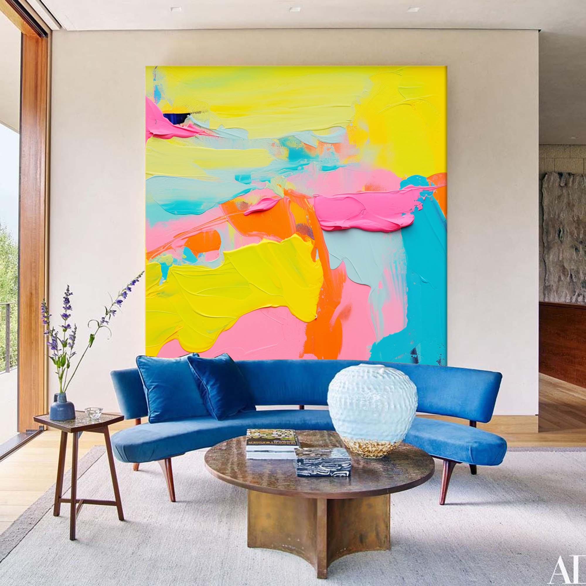 Wall Art Abstract Modern Playful Energetic