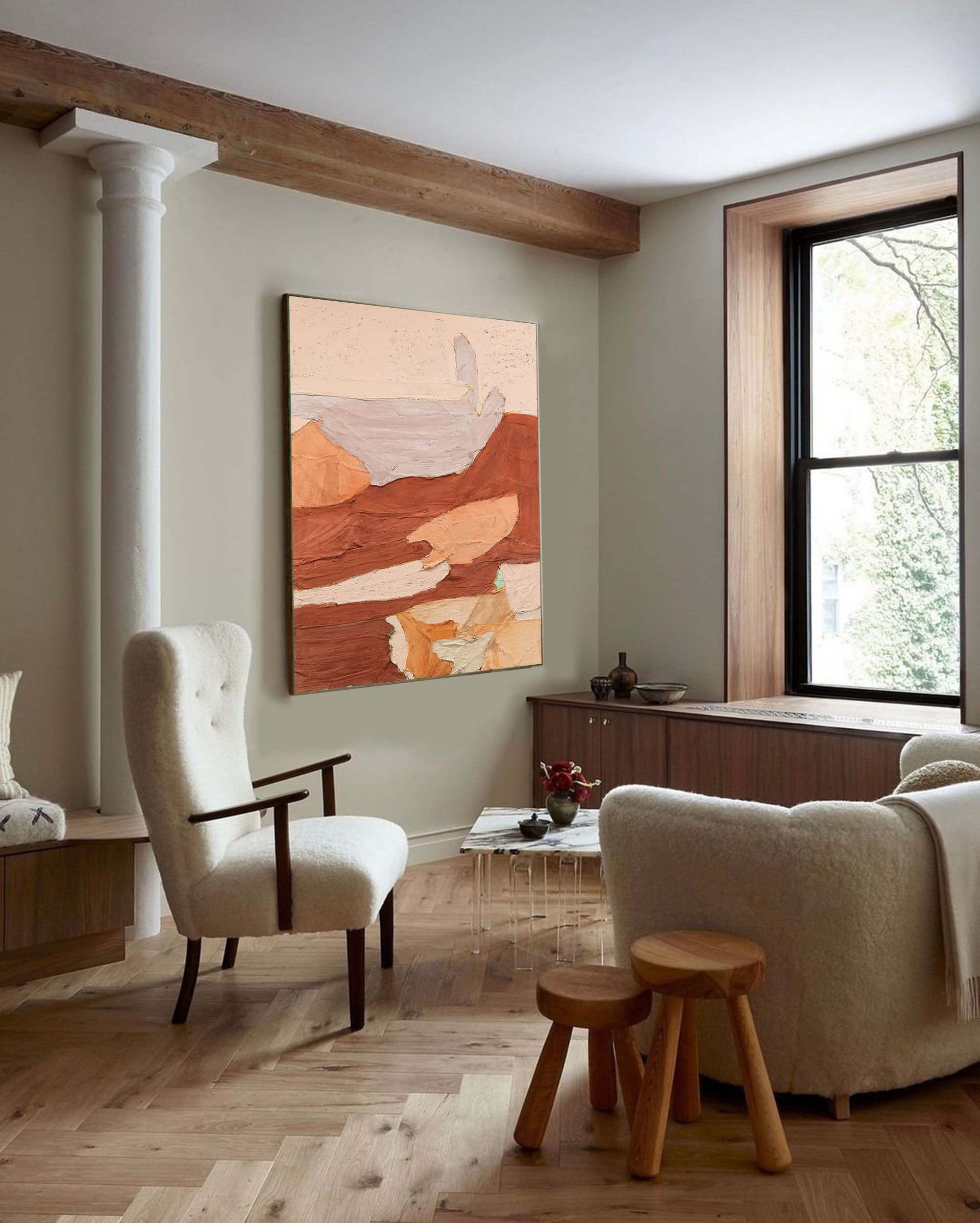 Abstract Canvas Art AB231 - Neutralighting