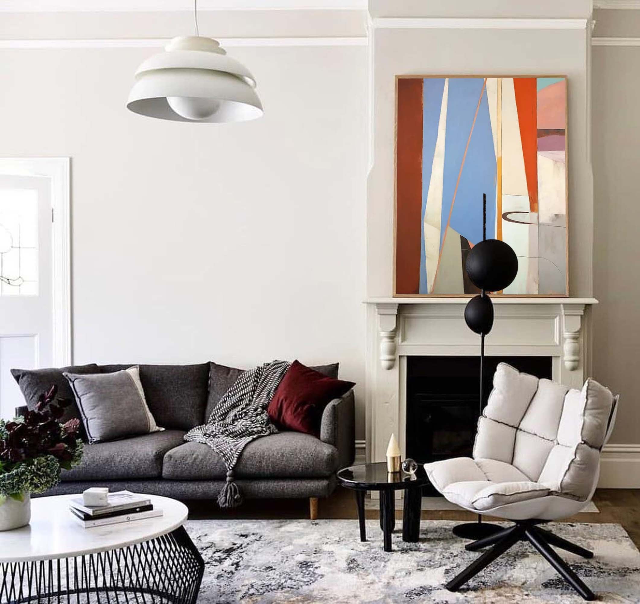 Wall Art Abstract Modern Elegant Geometric
