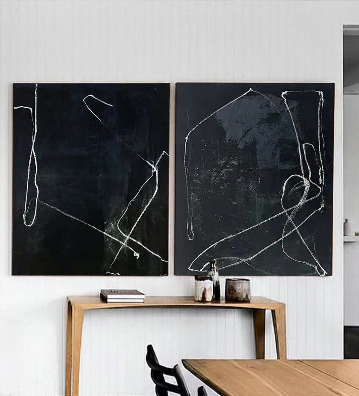 Black Abstract Art