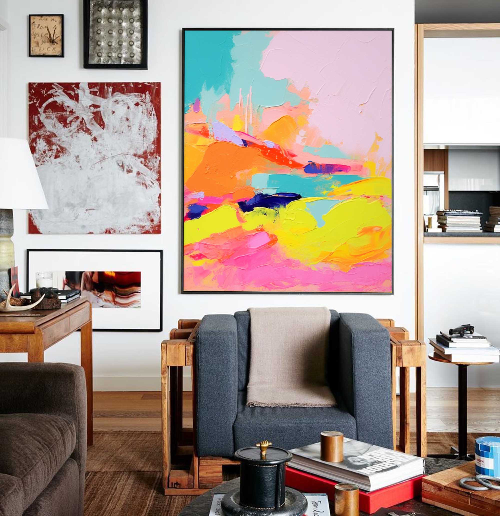 Wall Art Abstract Playful Energetic