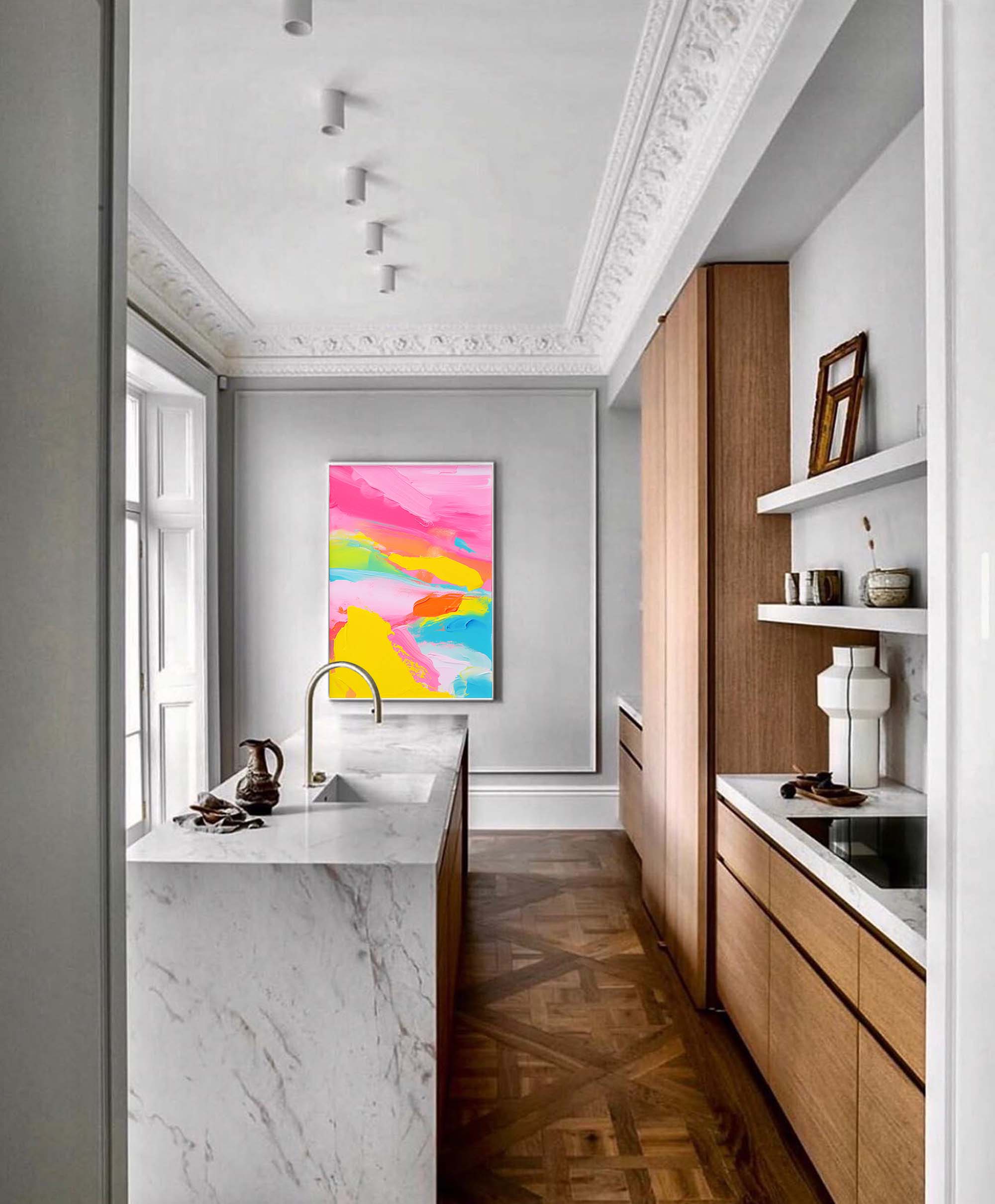 Wall Art Abstract Playful Energetic Summer