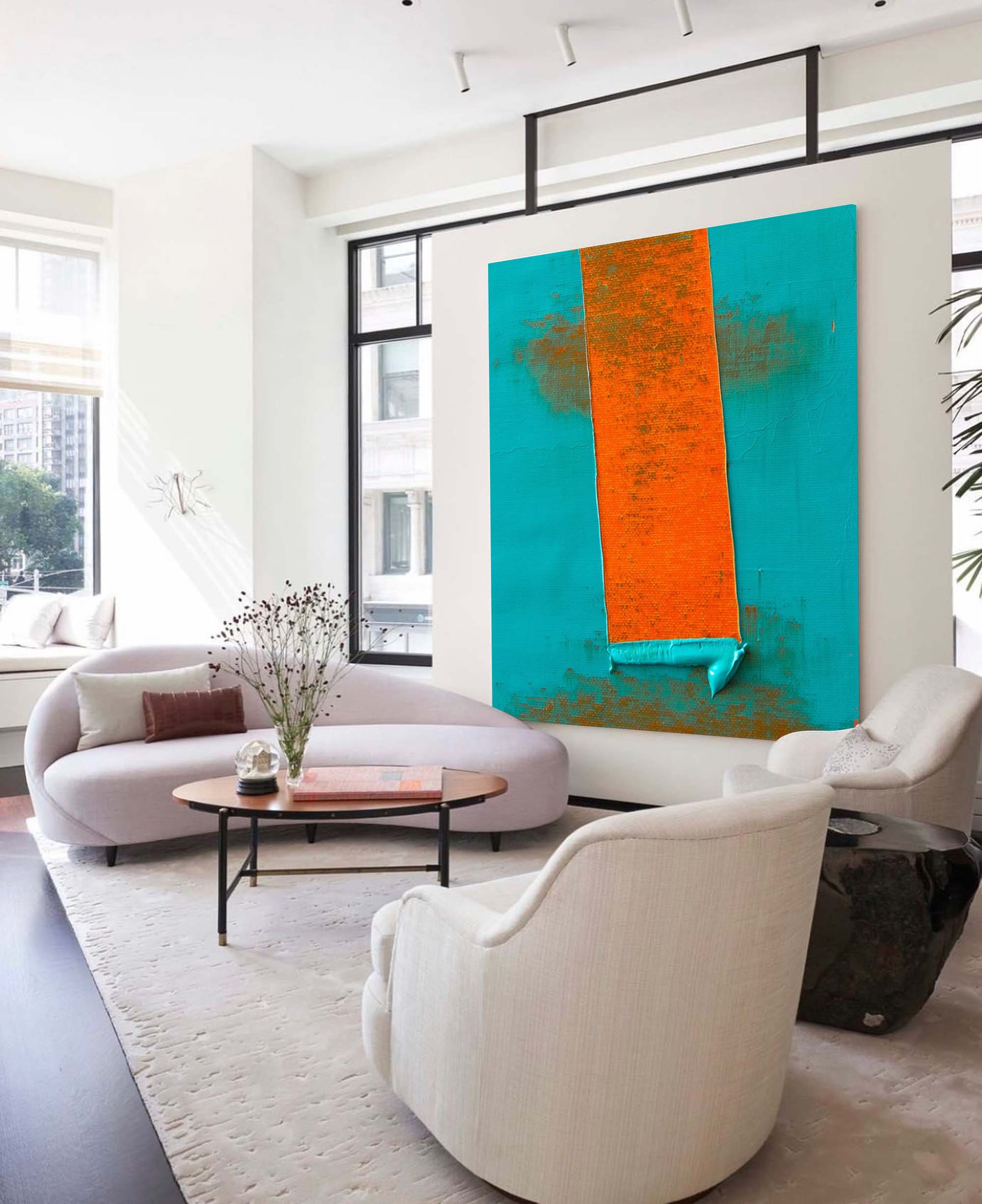 Wall Art Abstract Impressionist Serene Calm