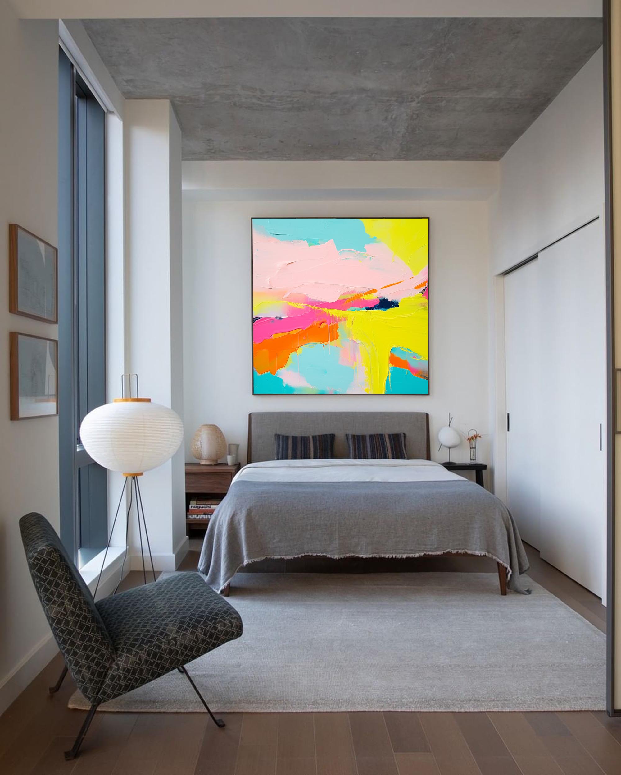 Abstract Canvas Art AB272 - Neutralighting