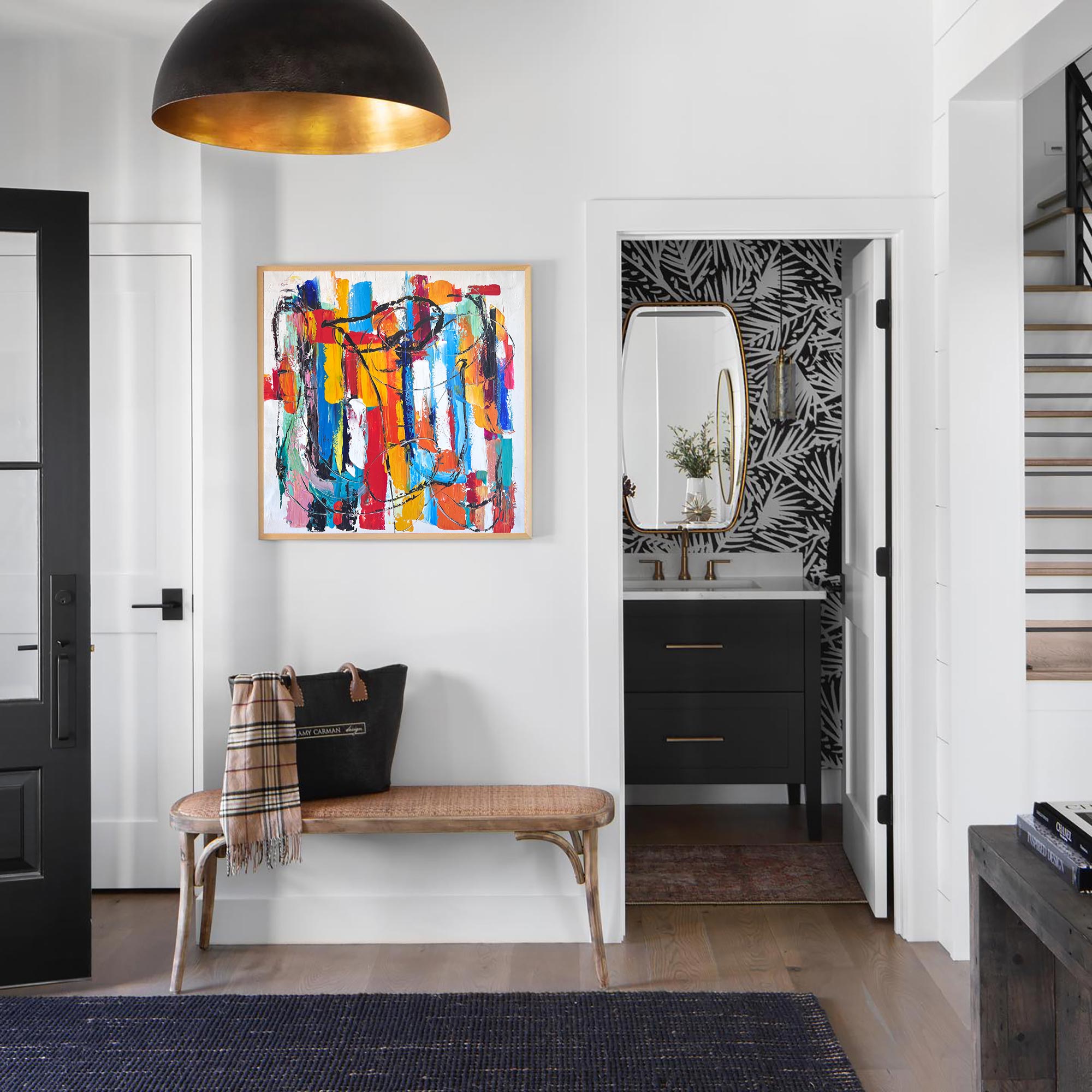 Colorful Abstract Expressionist  Painting