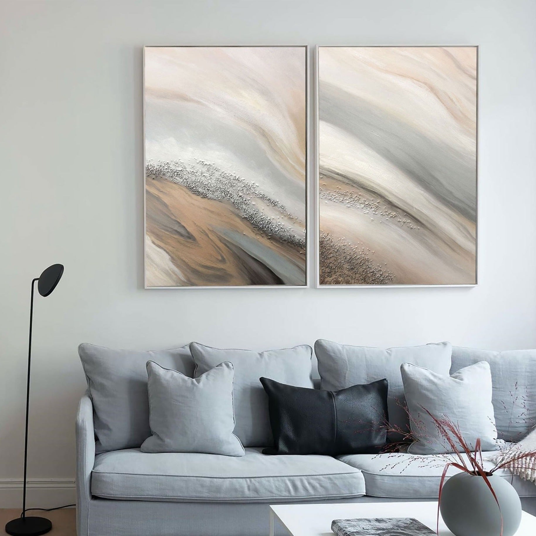 Beige Abstract Art ABAO31 - Neutralighting