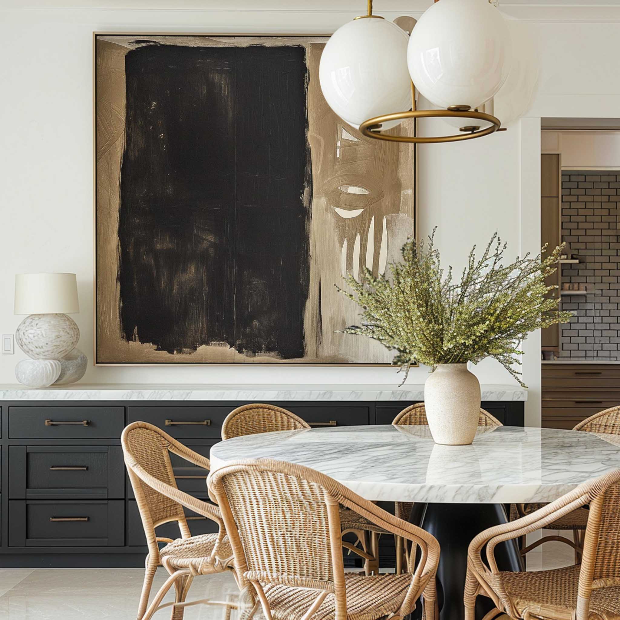 Wall Art Black Monolith Patina