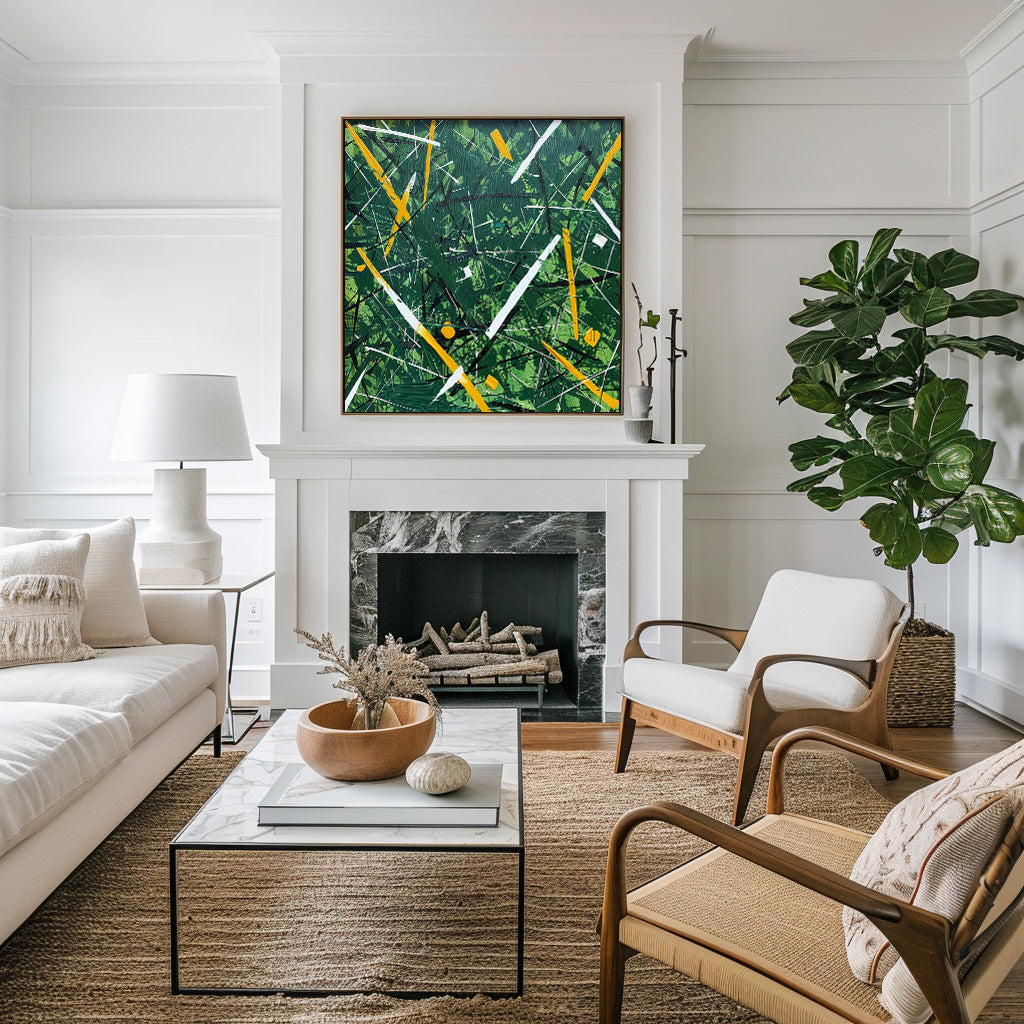 Electric Jungle Abstract Painting