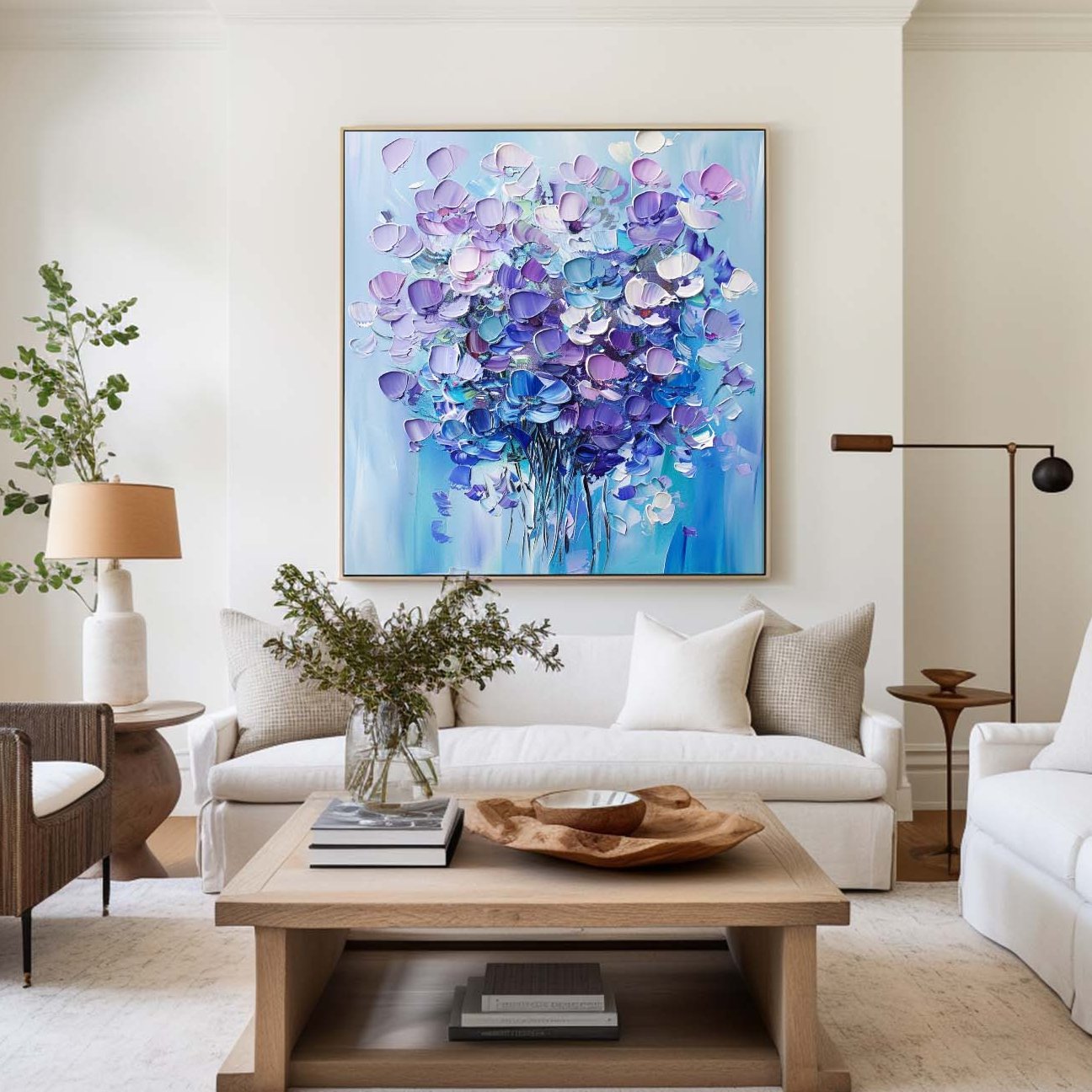 Lavender Blossom Garden Painting