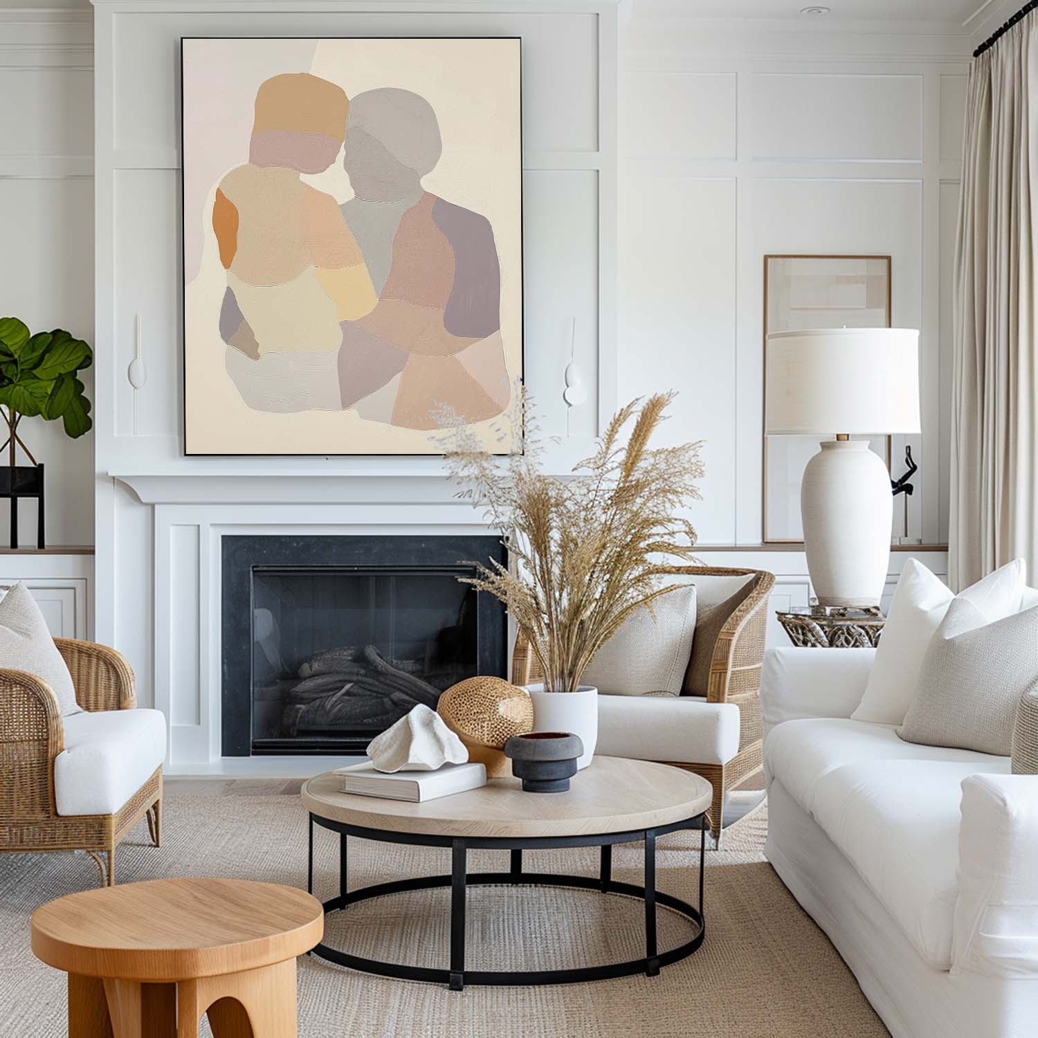Wall Art Figures in Gentle Harmony