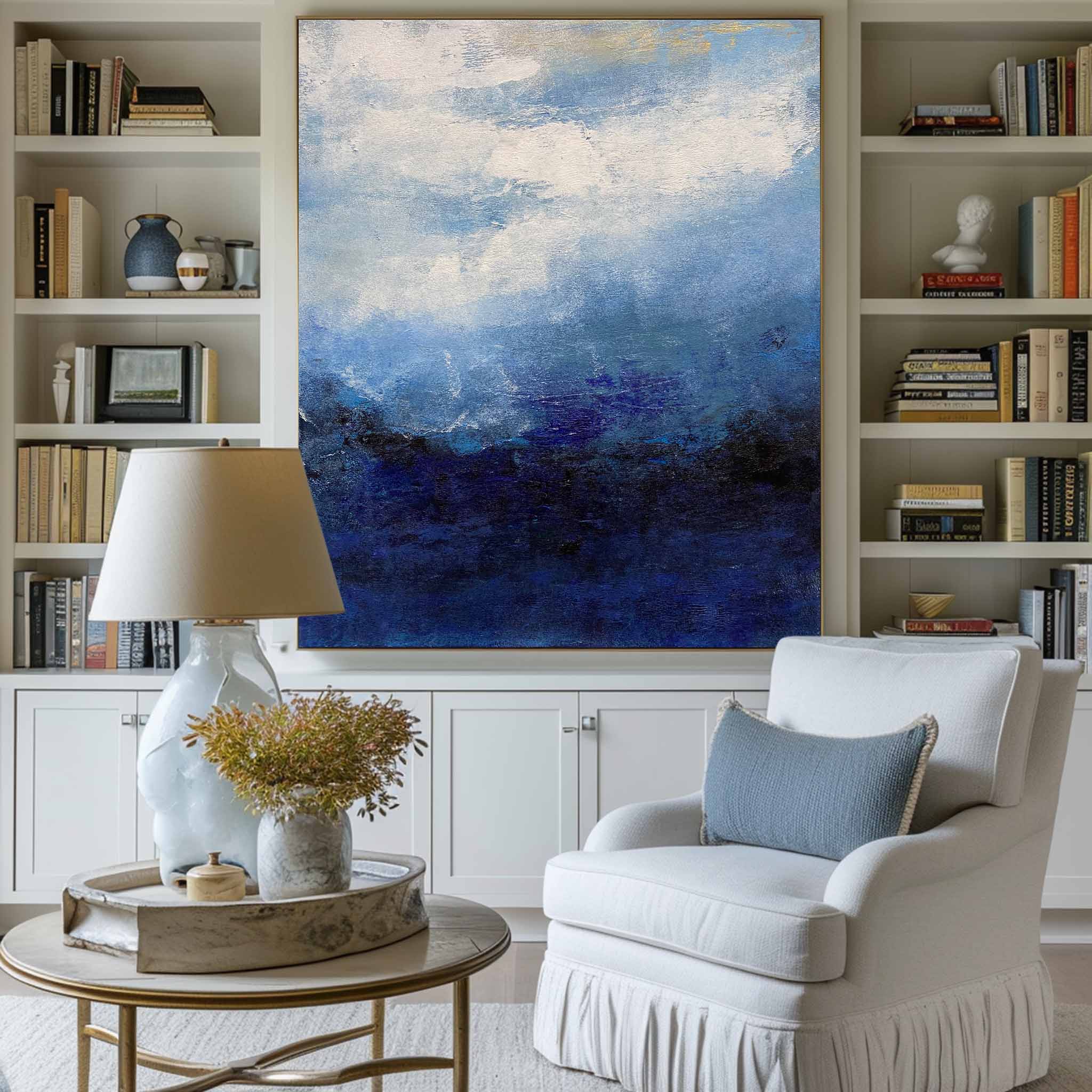 Abstract Seascape Painting ABAV170 - Neutralighting
